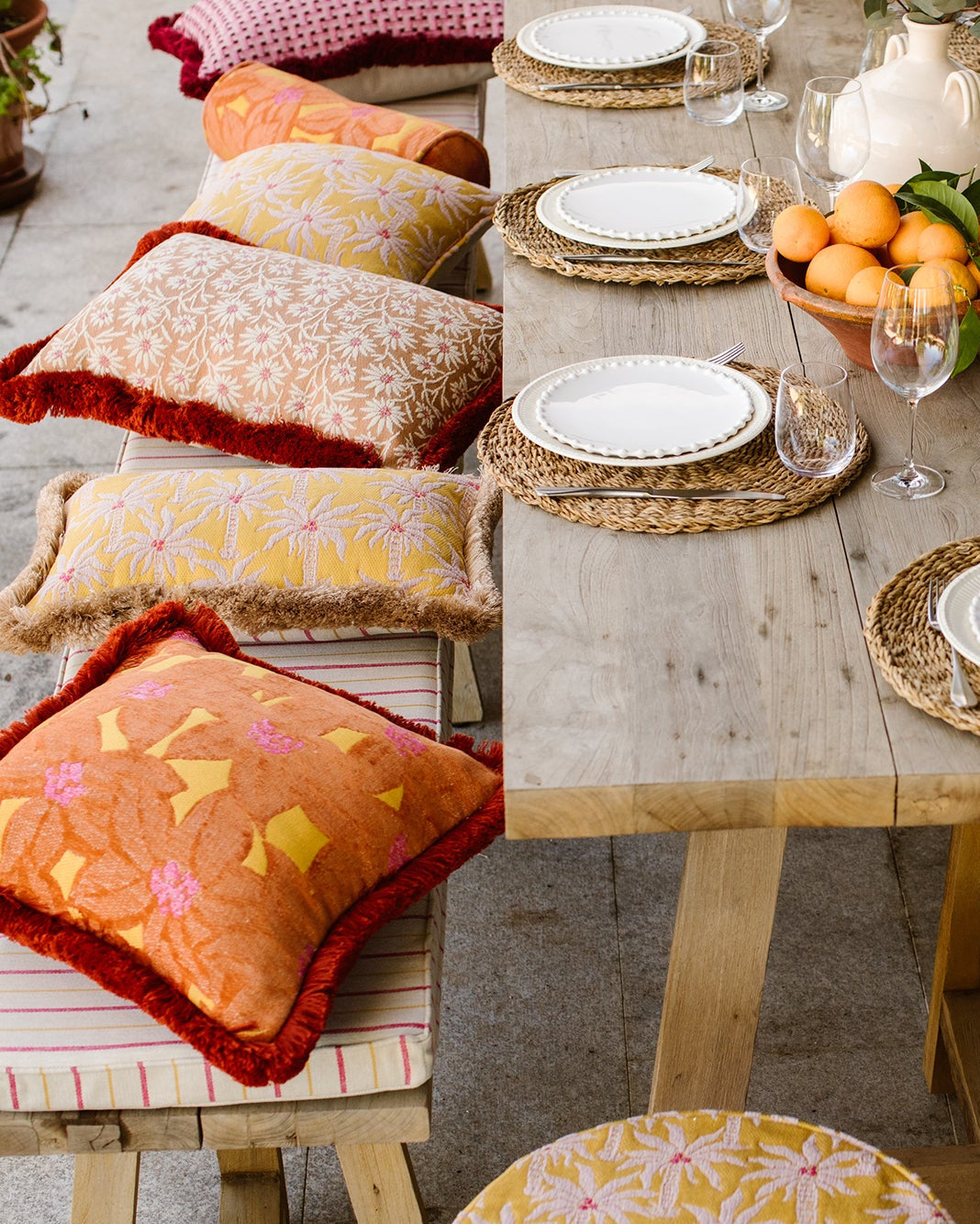 Cushion Michelle Sunflower & Pink