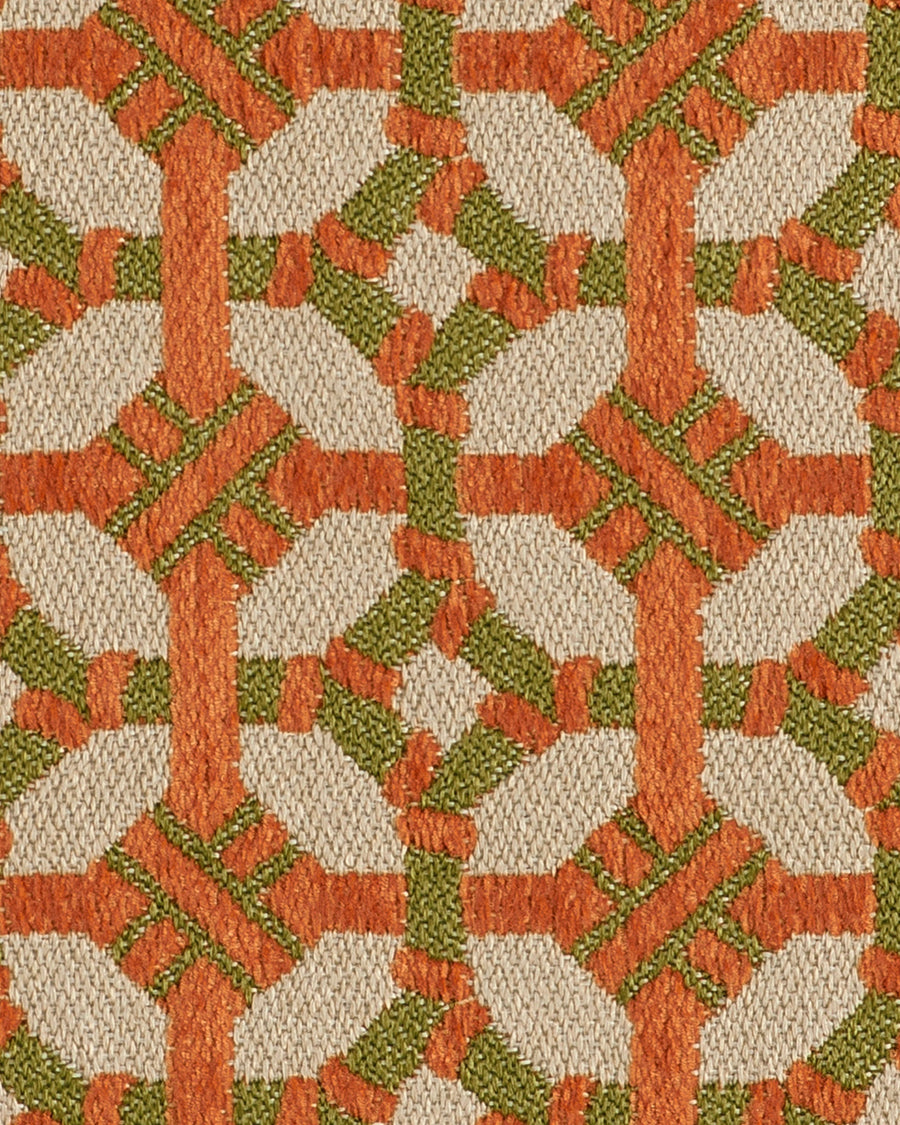 Sofa cushion Coco Burnt Orange & Olive