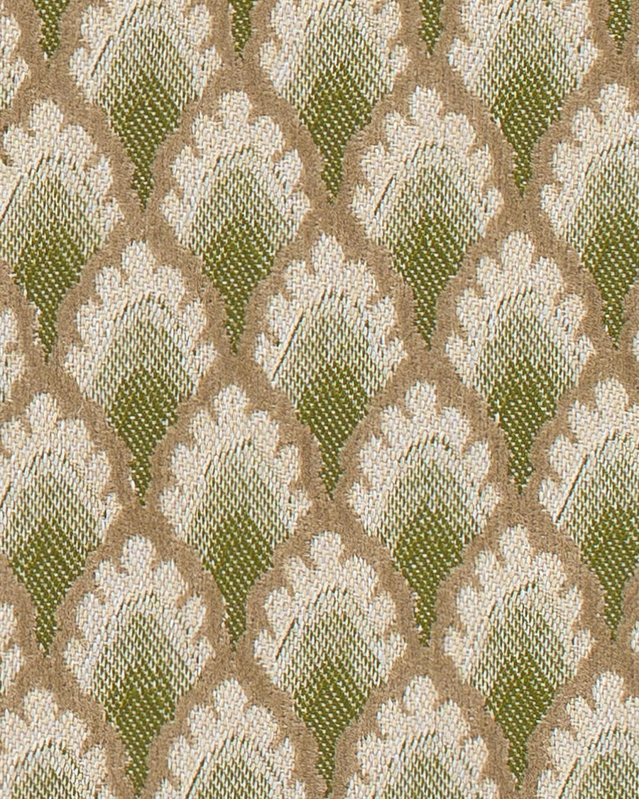 Fabric Jessica Olive & Ecru