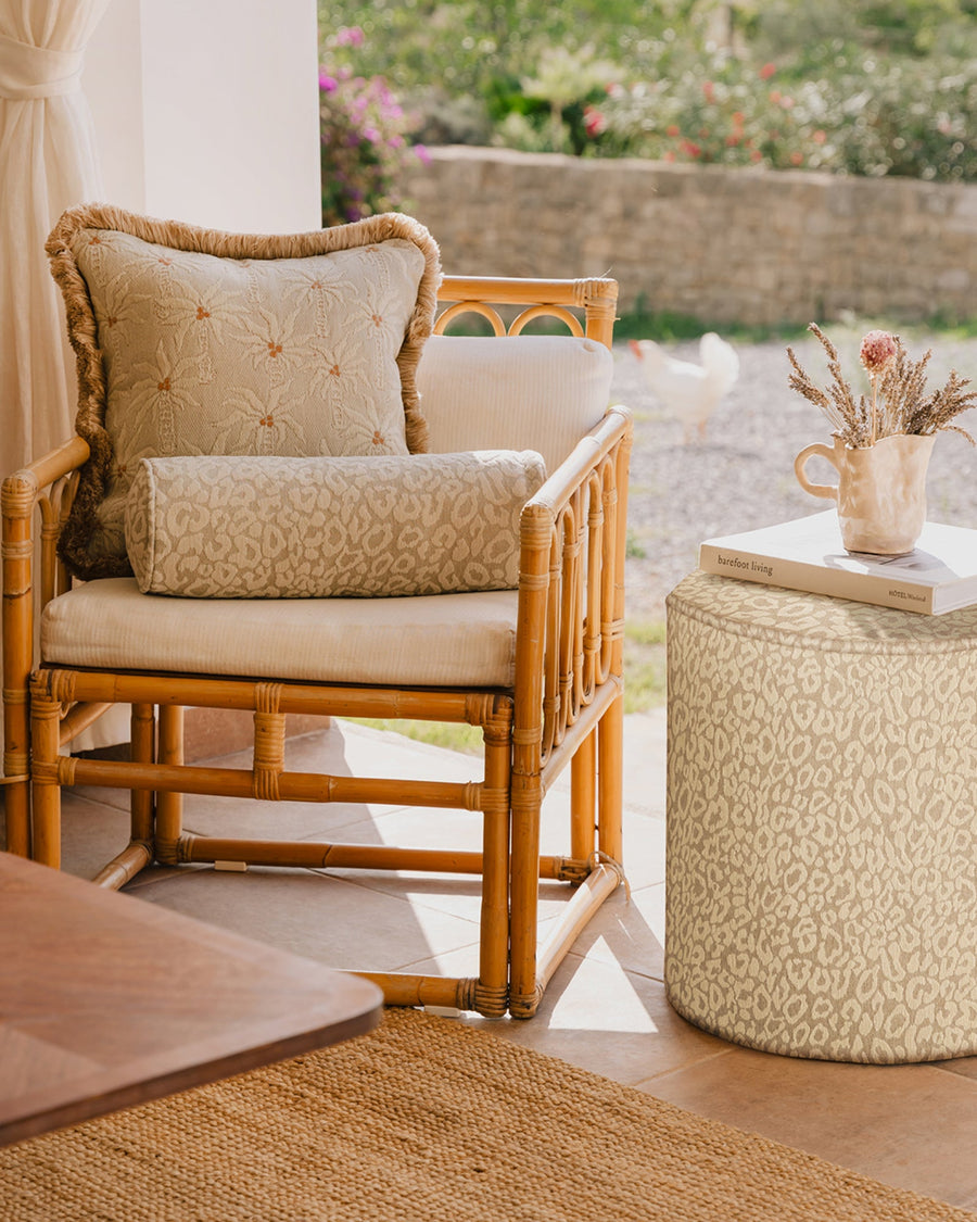 Pouf Maya Sand & Ecru