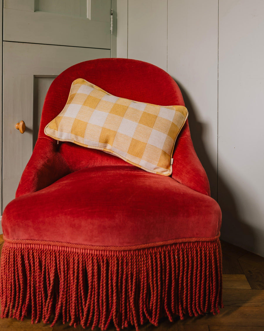 Cushion Brigitte Sunflower & Ecru