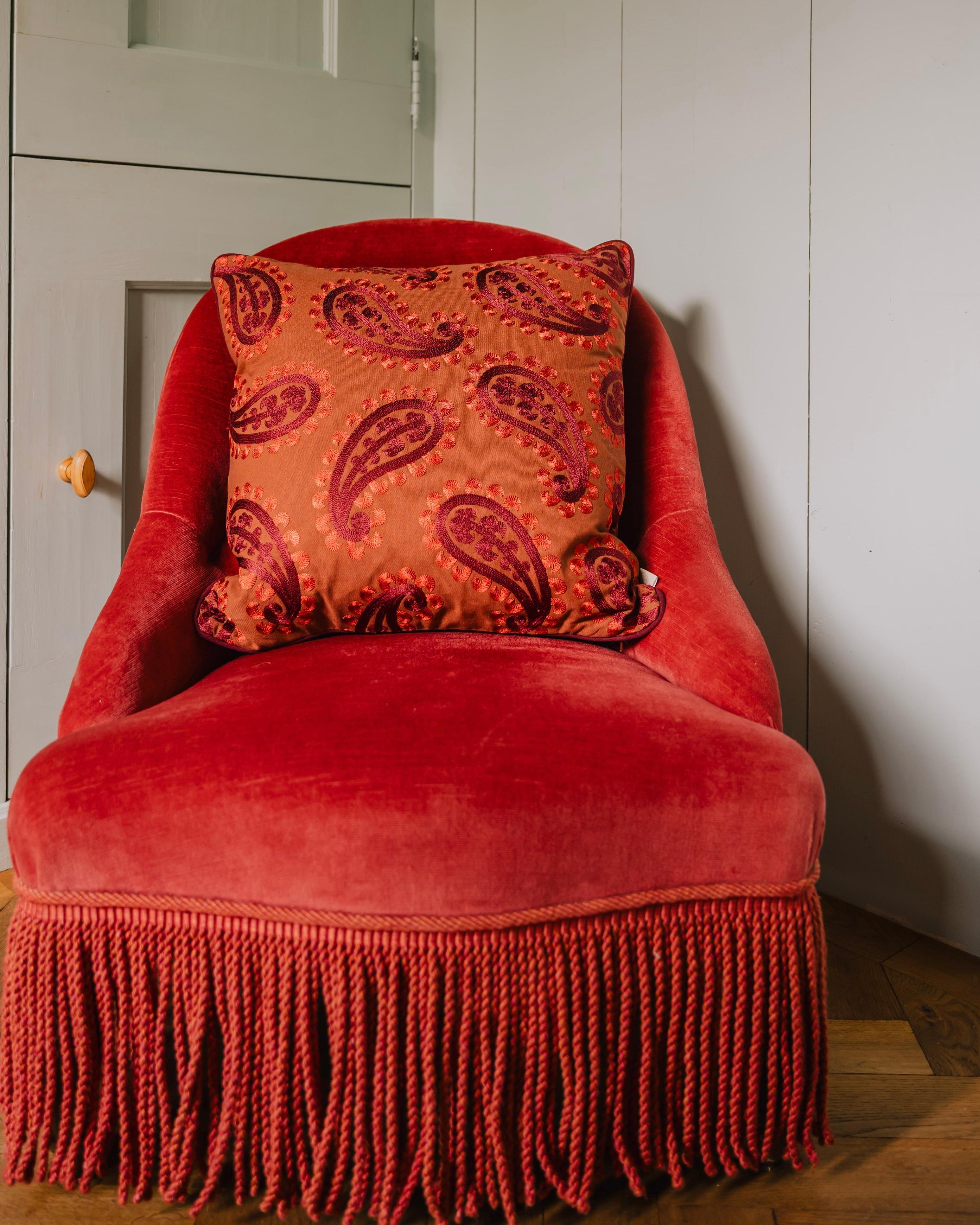 Cushion Siena Bloom Spice & Coral