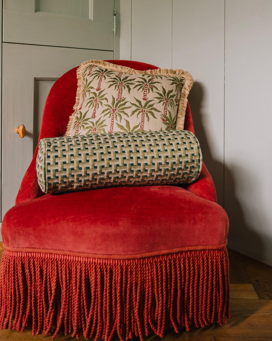 Cushion Laura Olive & Spice