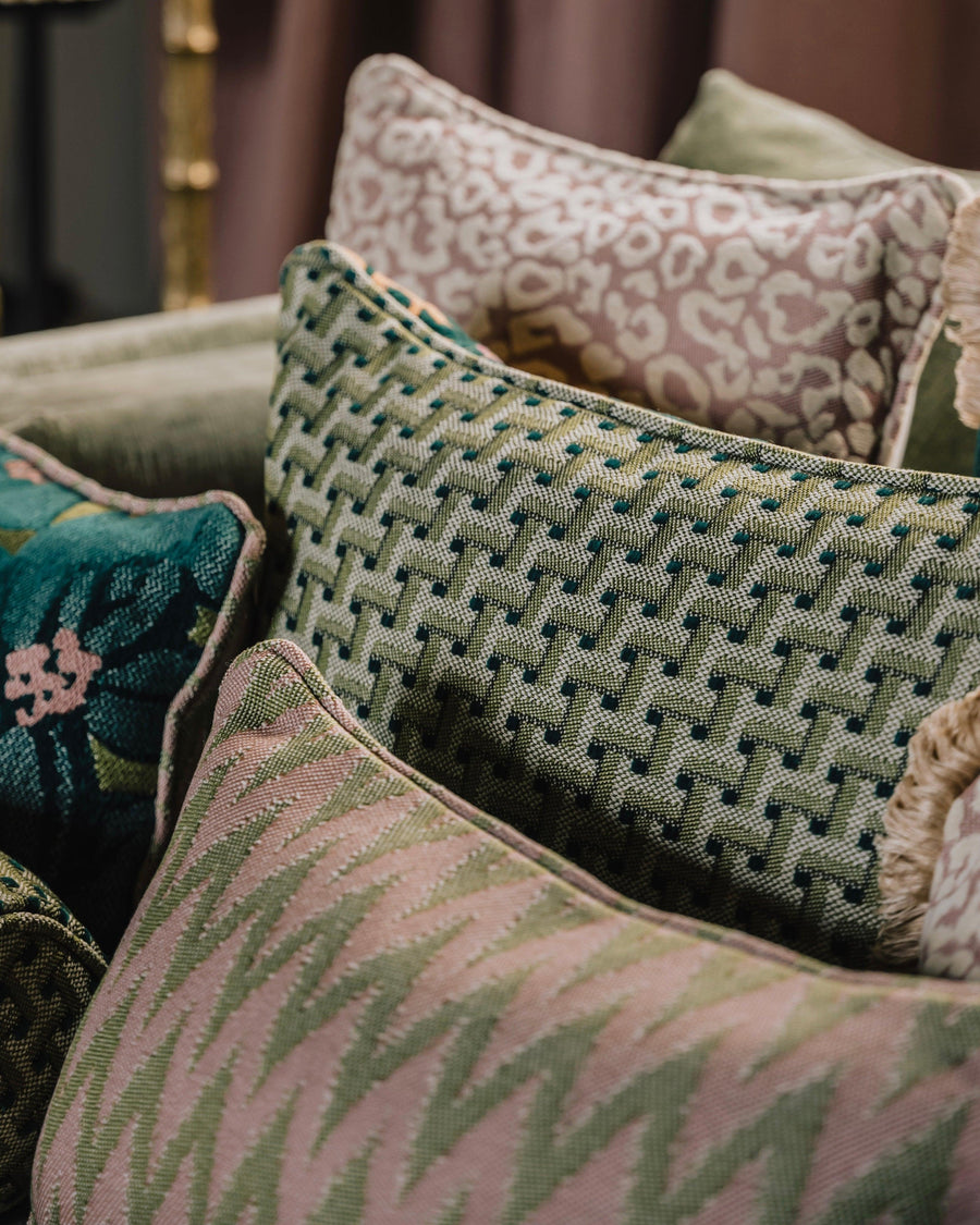 Double sided cushion Michelle Moss & Olive x Rosita Olive & Rose