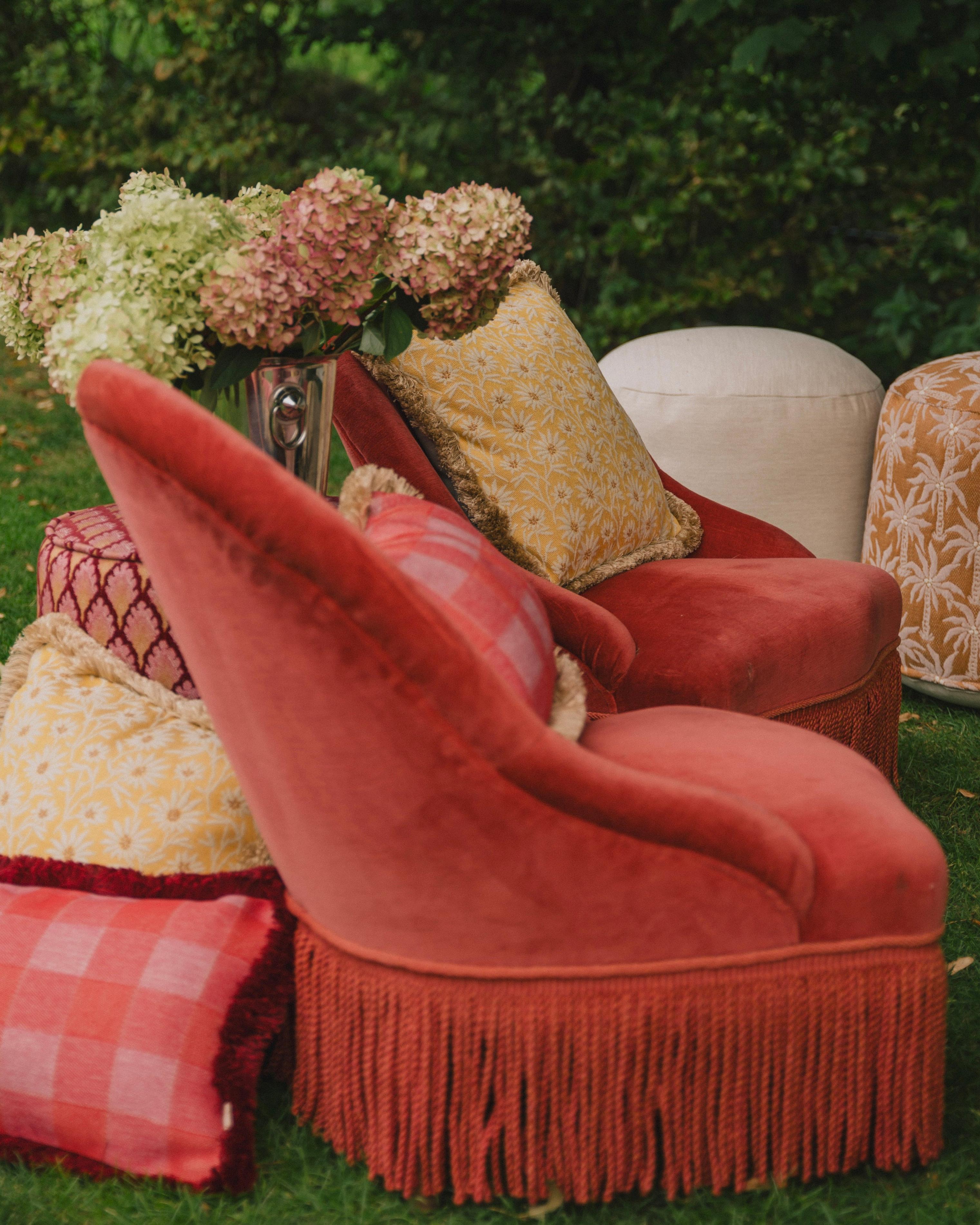 Cushion Brigitte Chili & Pink