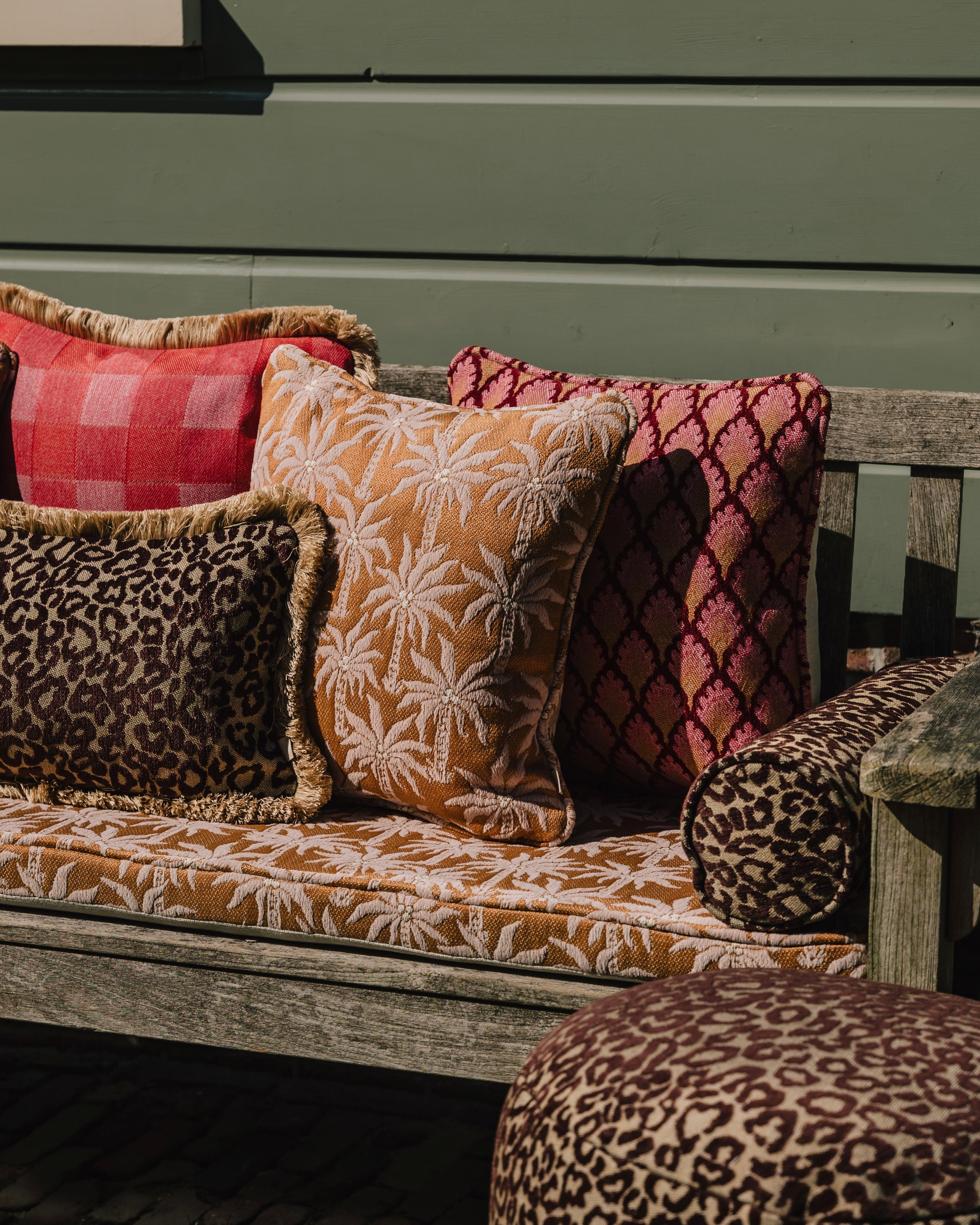 Bolster Maya Chocolate & Raffia
