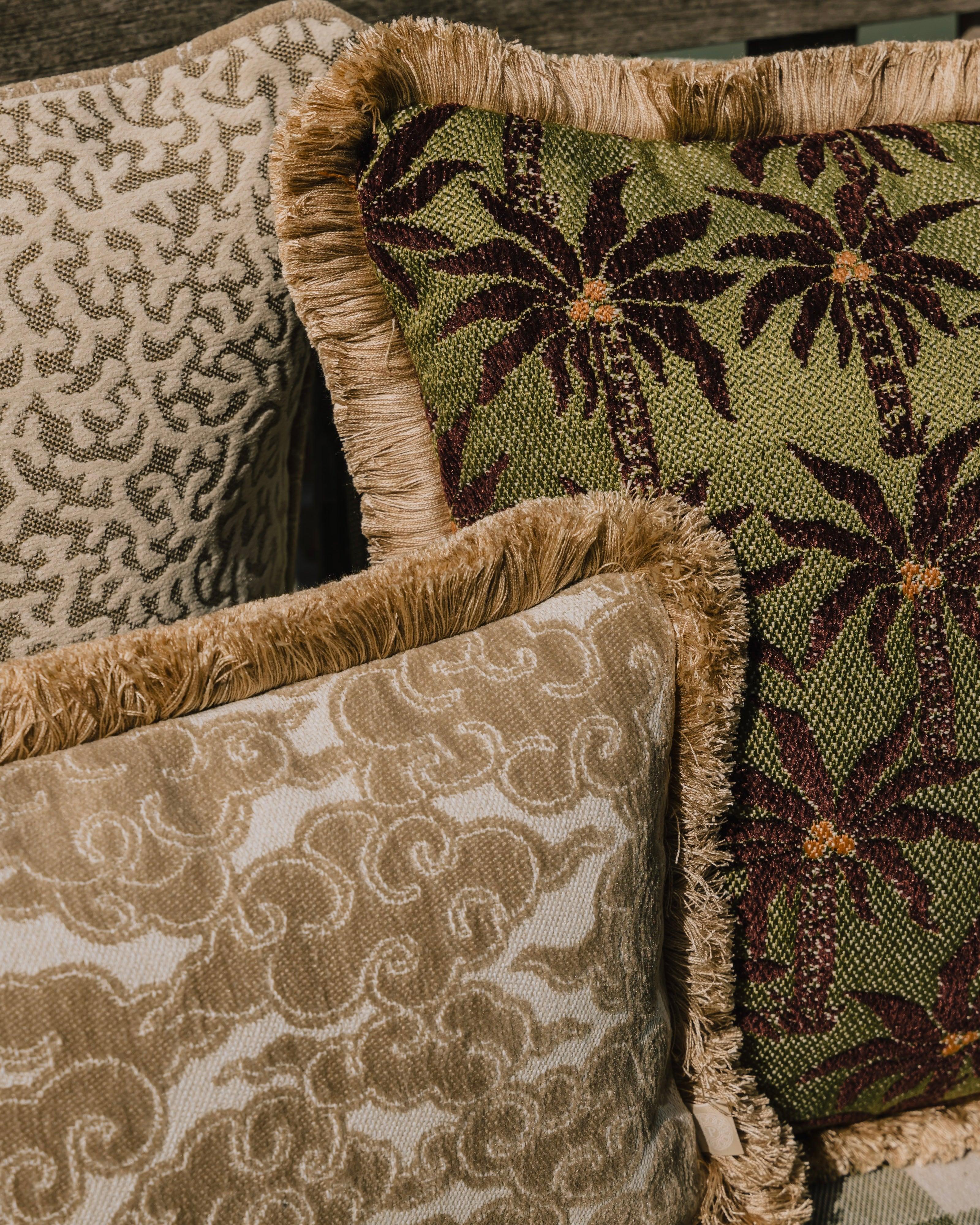Cushion Lauren Sand & Ecru