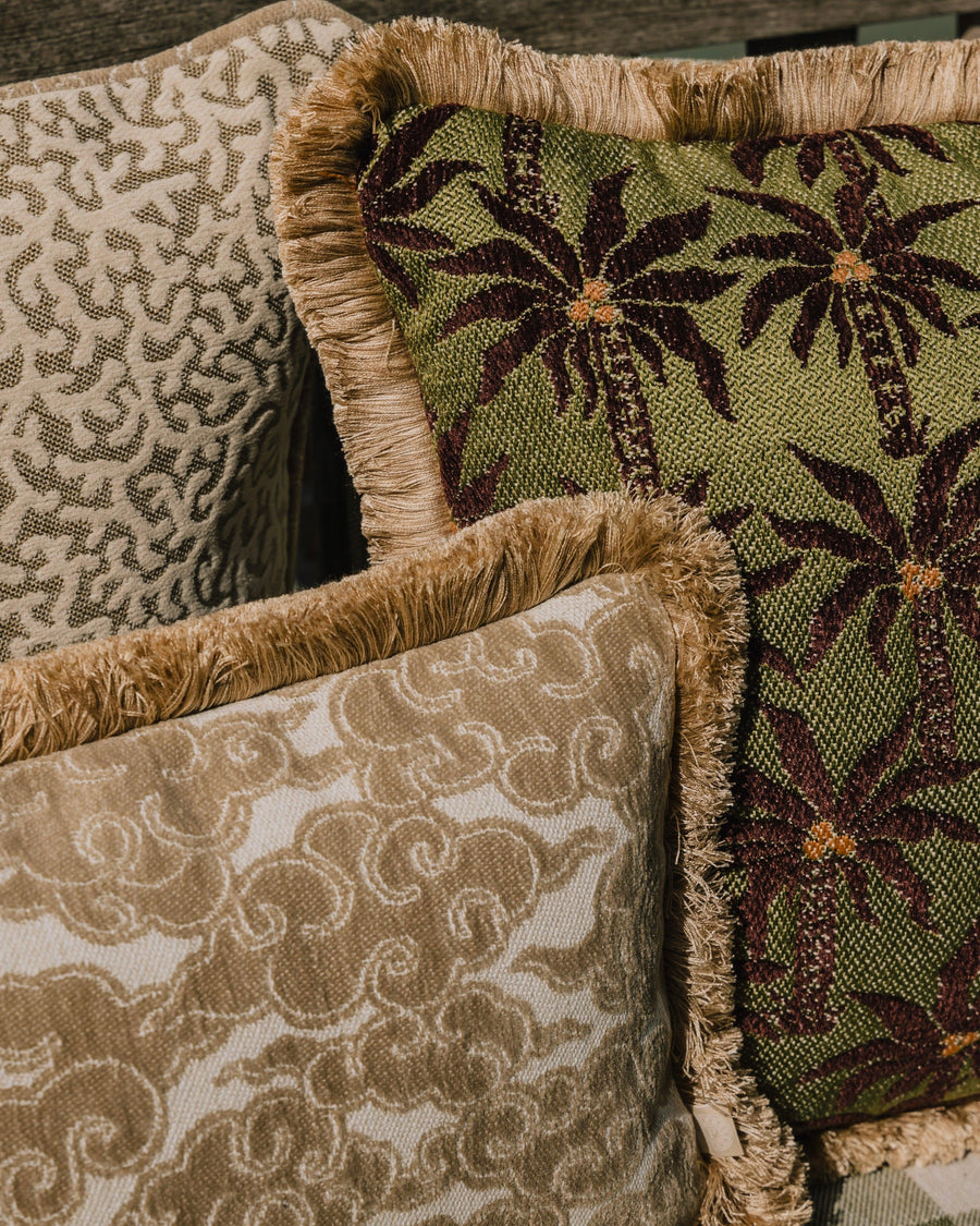 Cushion Lauren Sand & Ecru