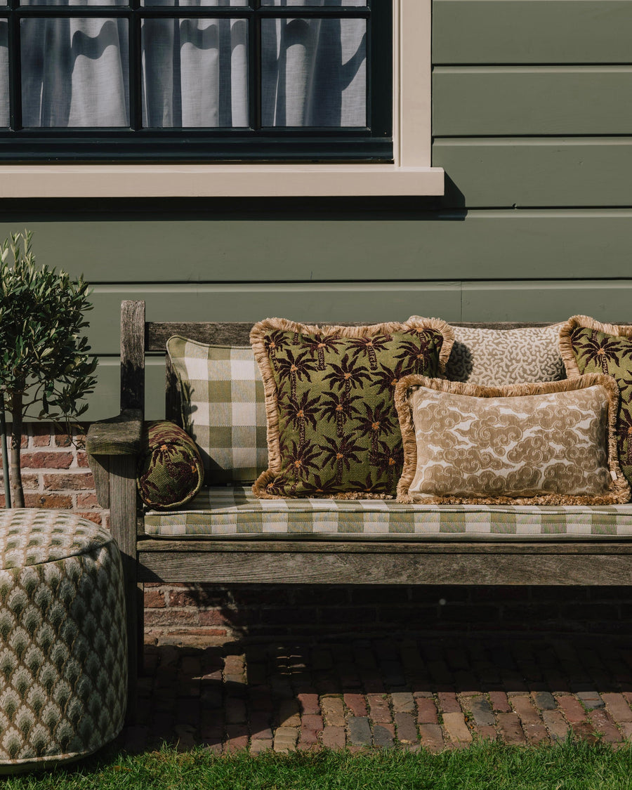 Cushion Lauren Sand & Ecru