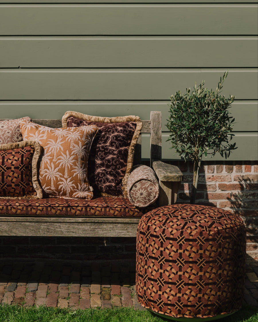 All-season pouf Coco Chocolate & Caramel