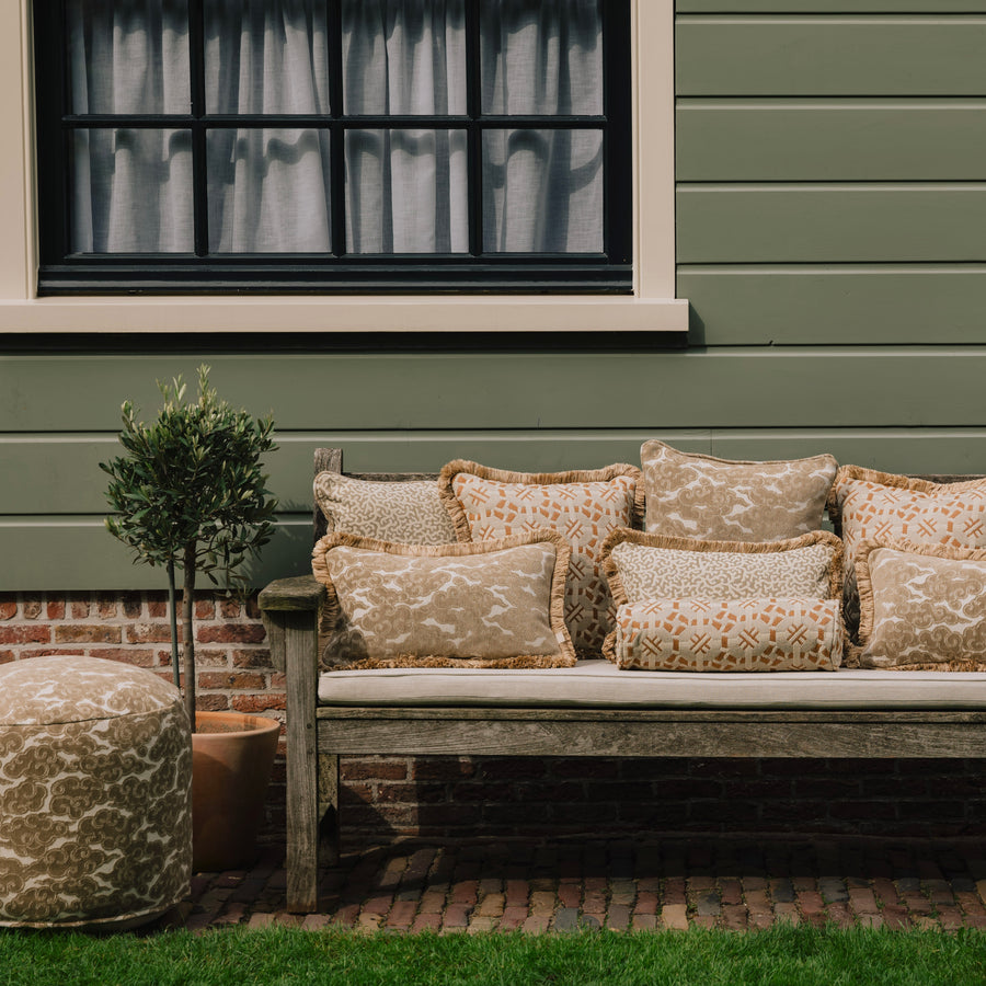 All-season pouf Yin Sand & Ecru