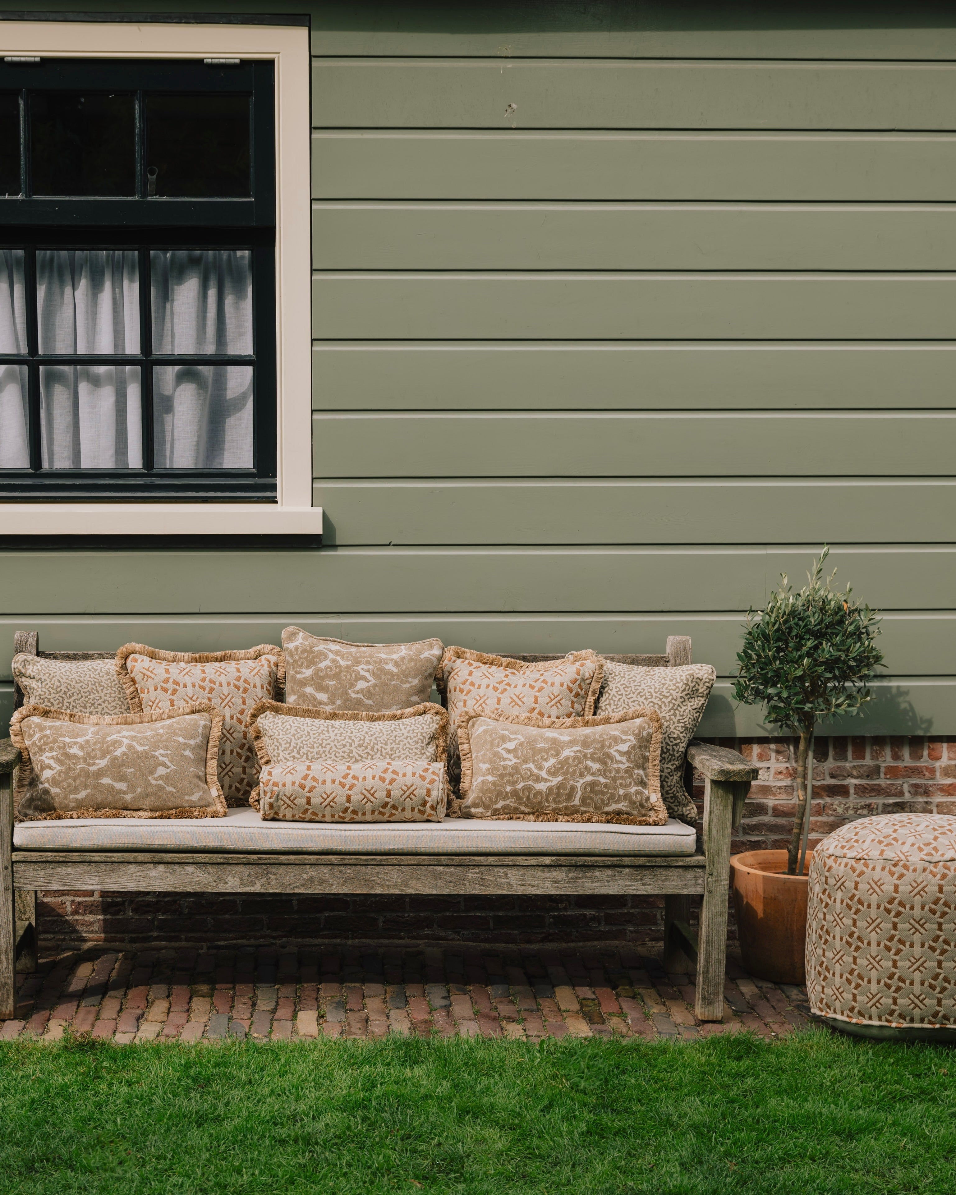 All-season pouf Coco Caramel & Sand