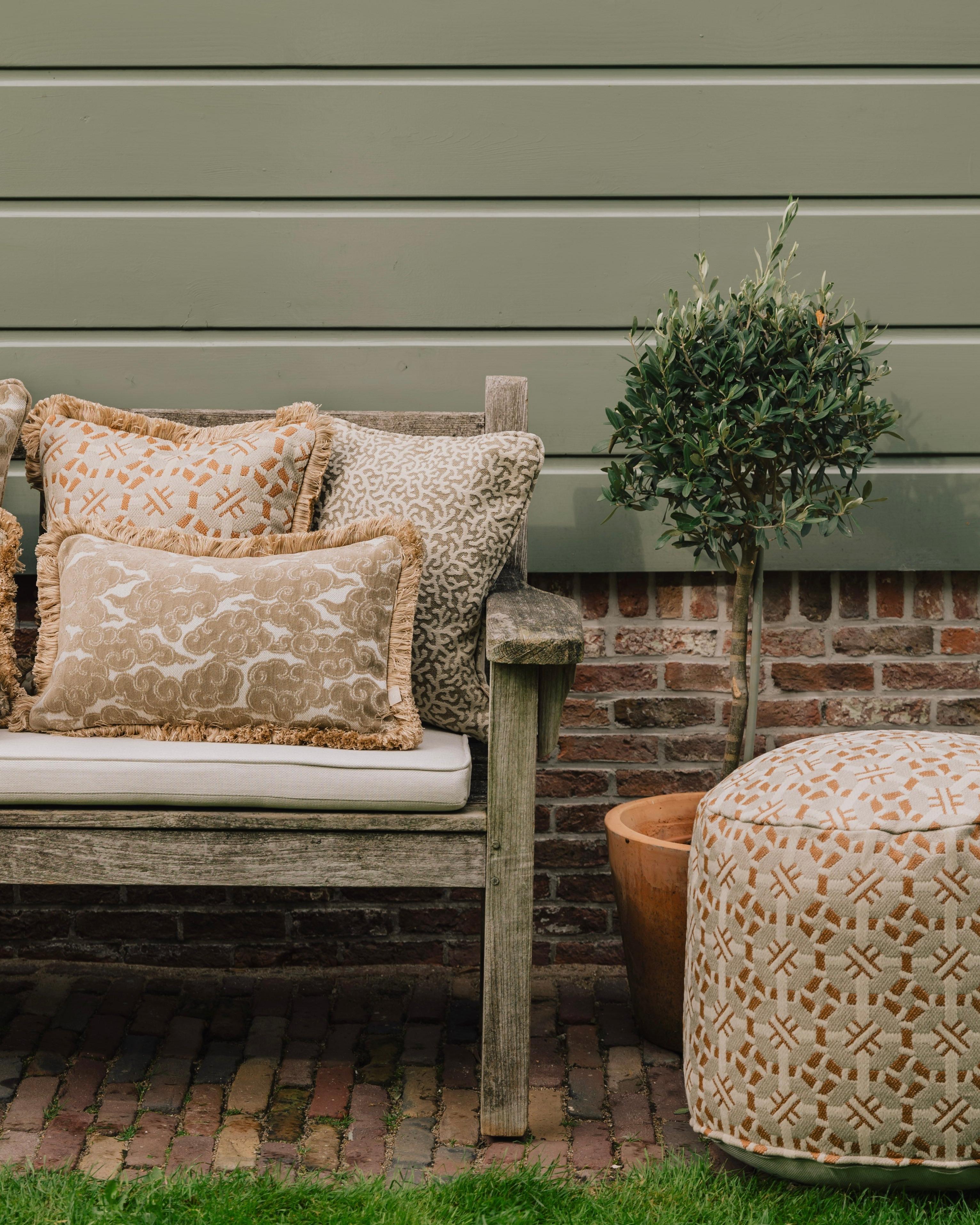 Double sided cushion Laura Rose & Caramel x Coco Caramel & Sand