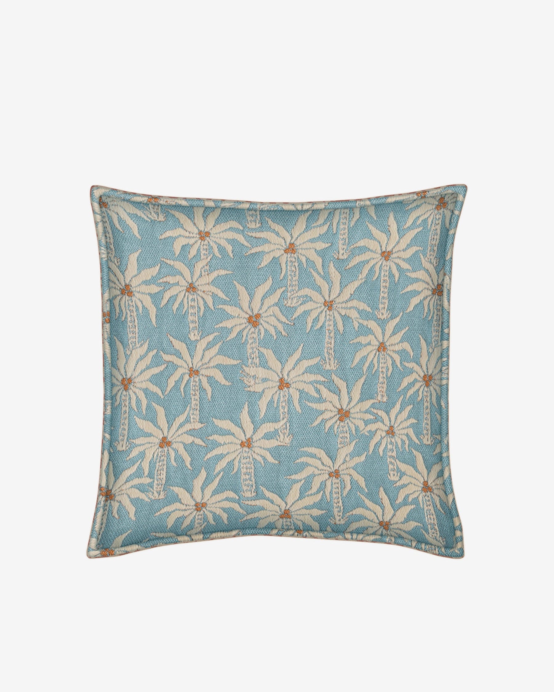 Kissen Laura Eisblau & Ecru