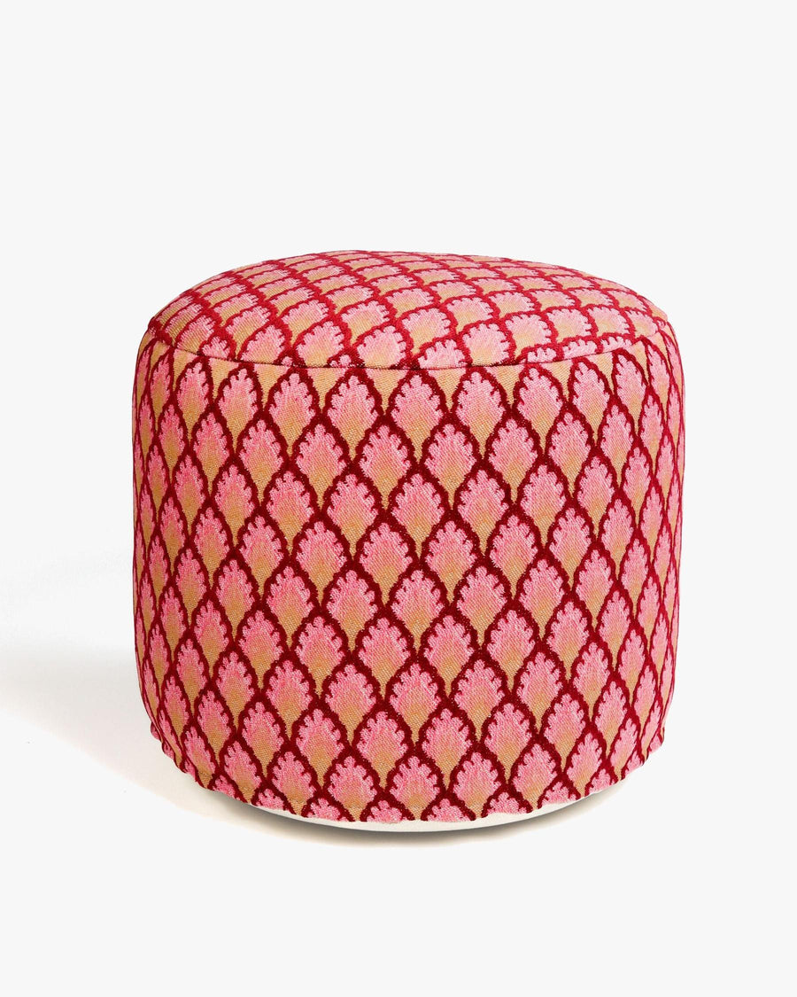 All-season pouf Jessica Bordeaux & Pink