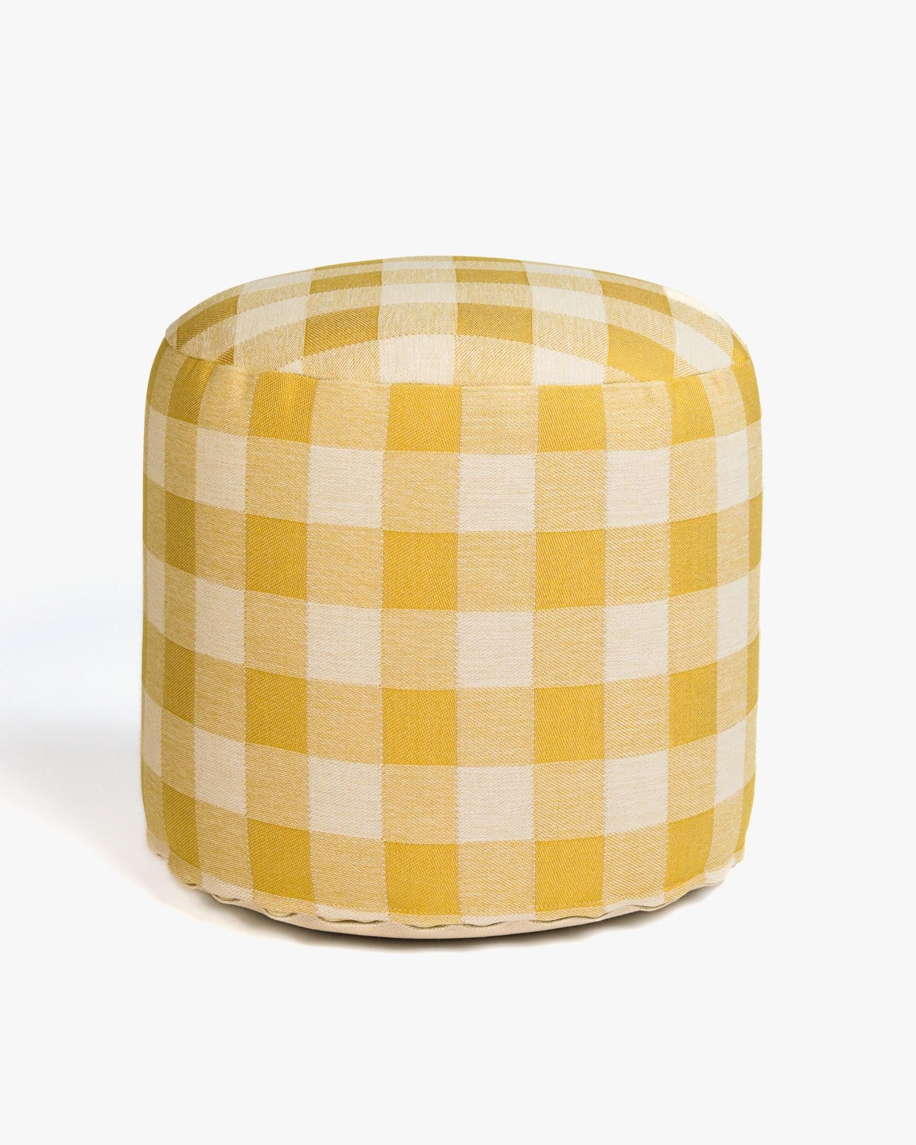 All-season pouf Brigitte Sunflower & Ecru