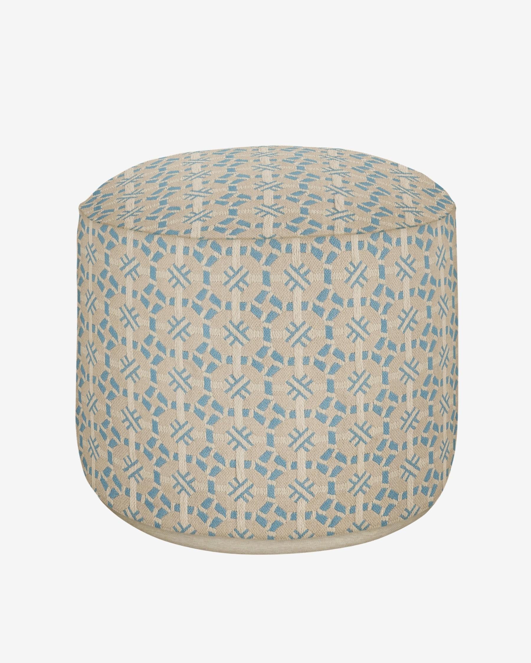 All-season pouf Coco Ice & Ecru