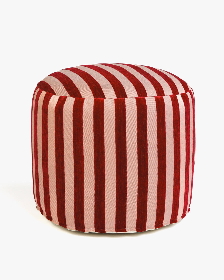 All-season Pouf Jackie Bordeaux & Rose
