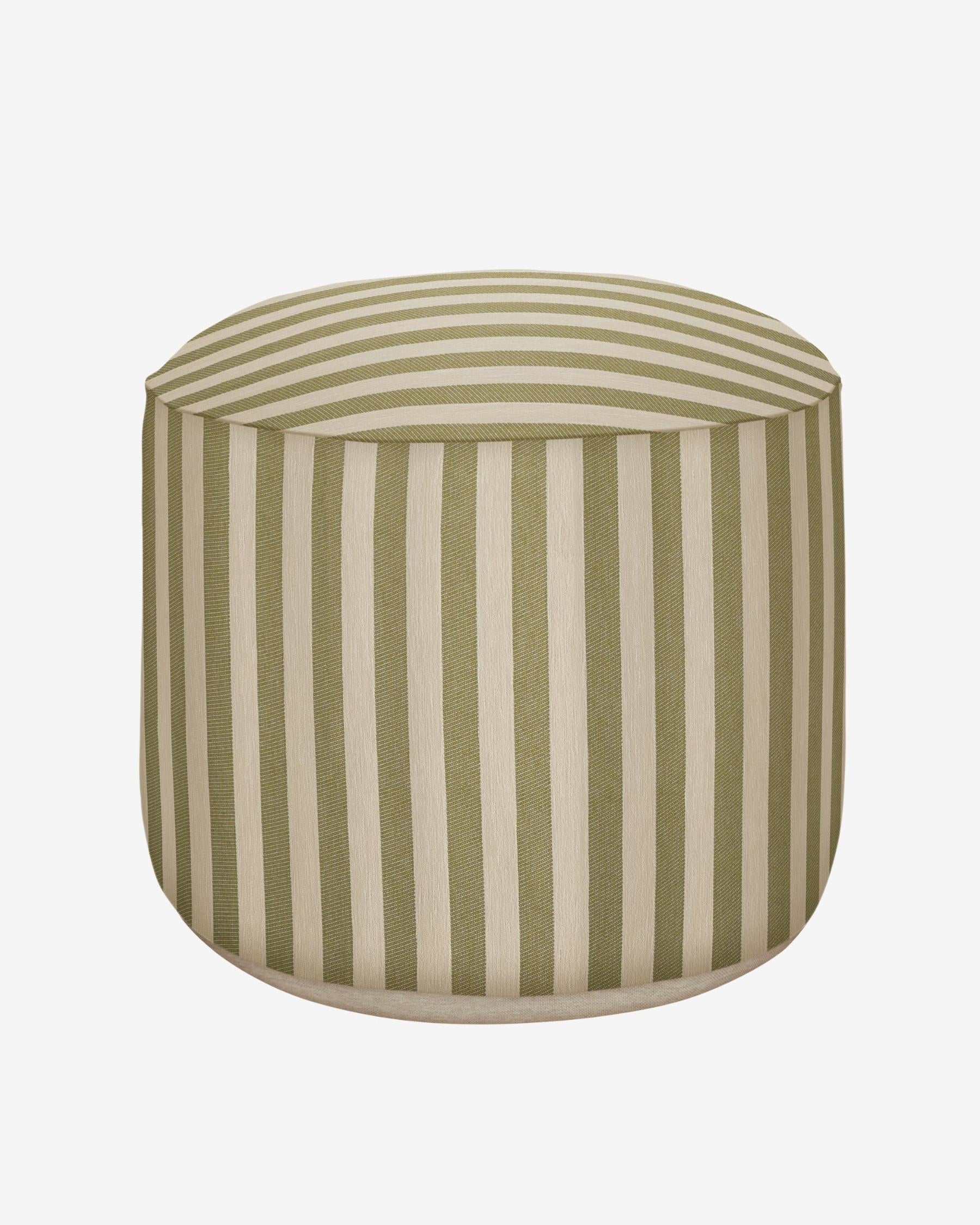All-season pouf Jackie Olive & Ecru