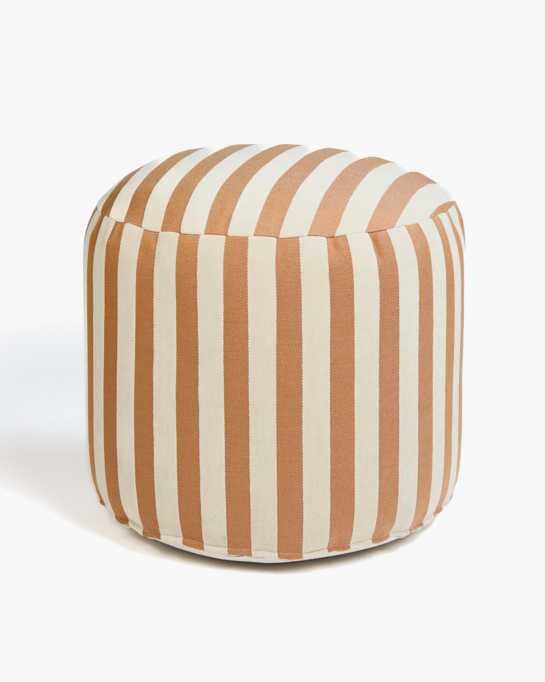 All-season Pouf Jackie Caramel & Ecru