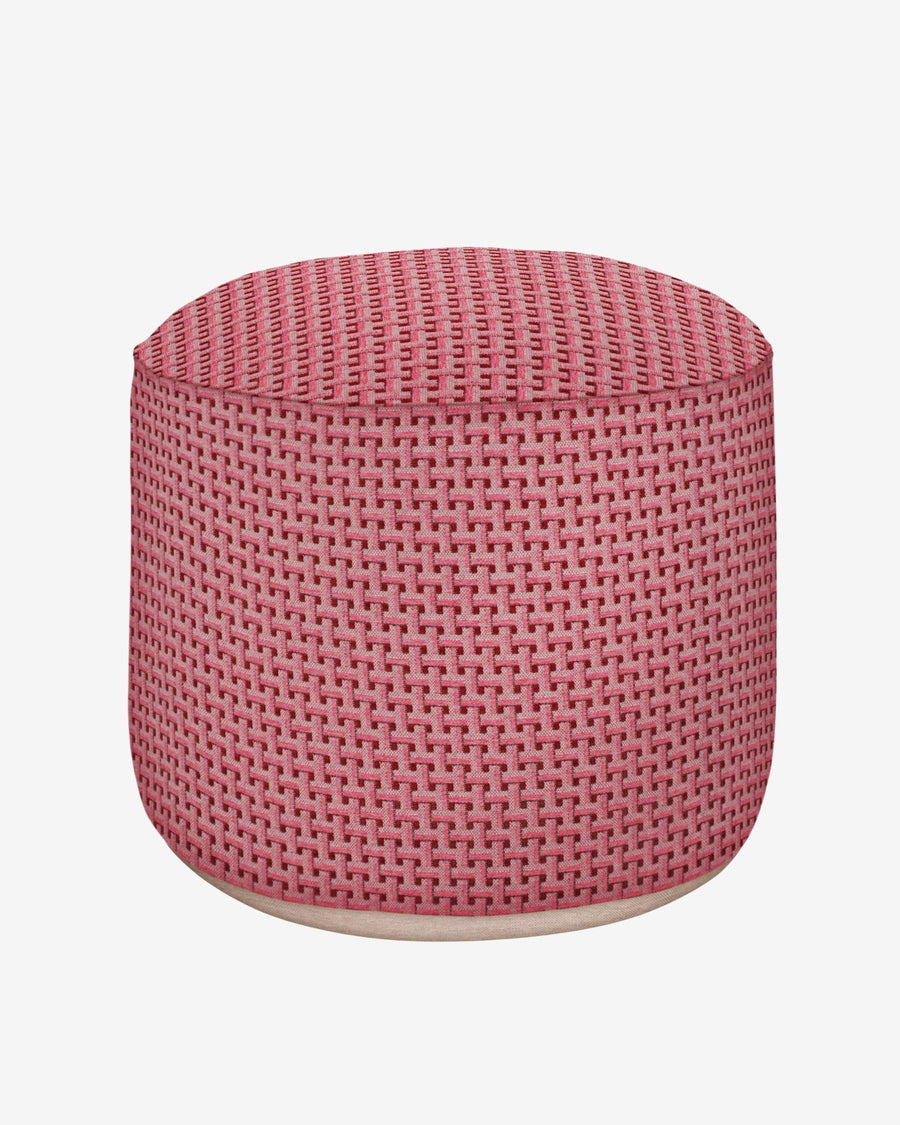 Sitzpouf Janis Bordeaux & Rosa