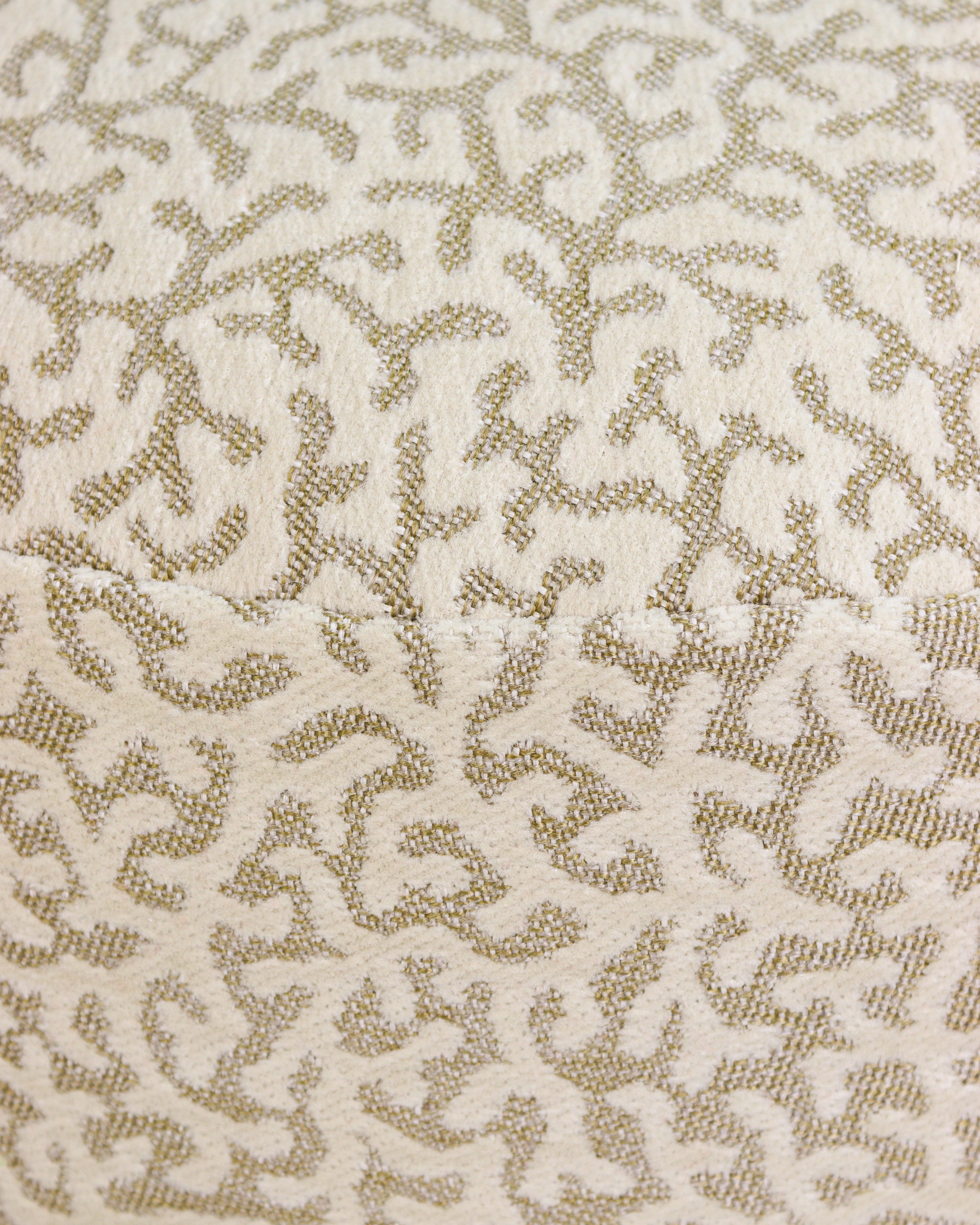 All-season pouf Lauren Sand & Ecru