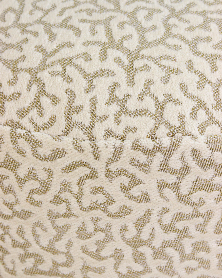 All-season pouf Lauren Sand & Ecru