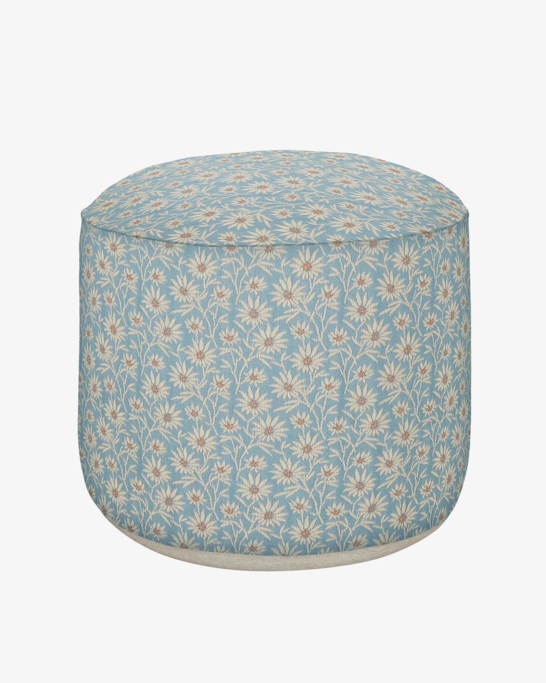 All-season pouf Mako Ice & Ecru