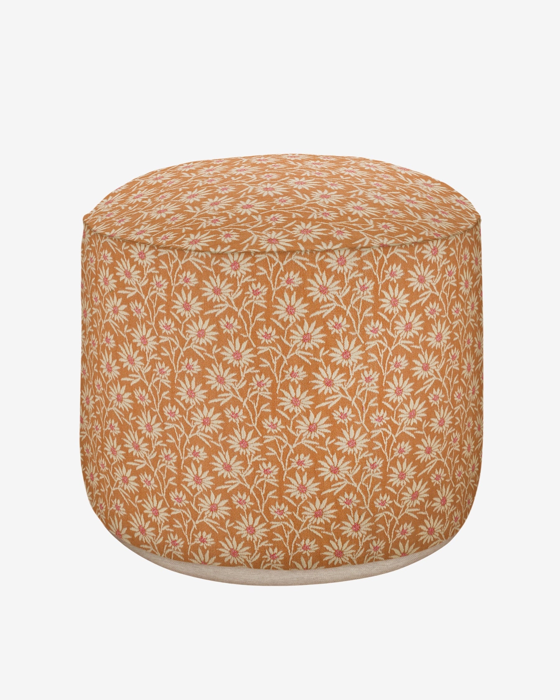 Sitzpouf Mako Karamell & Ecru