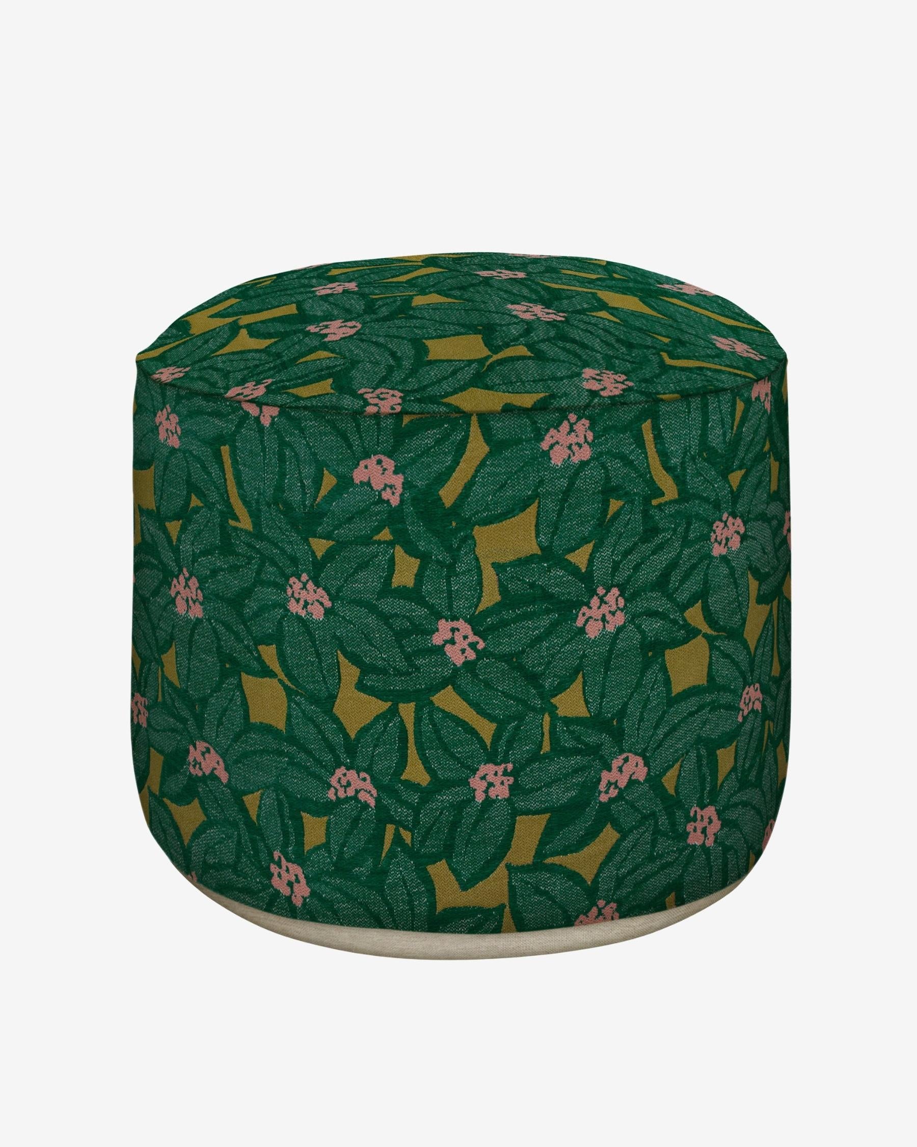 Sitzpouf Michelle Moosgrün & Olivgrün