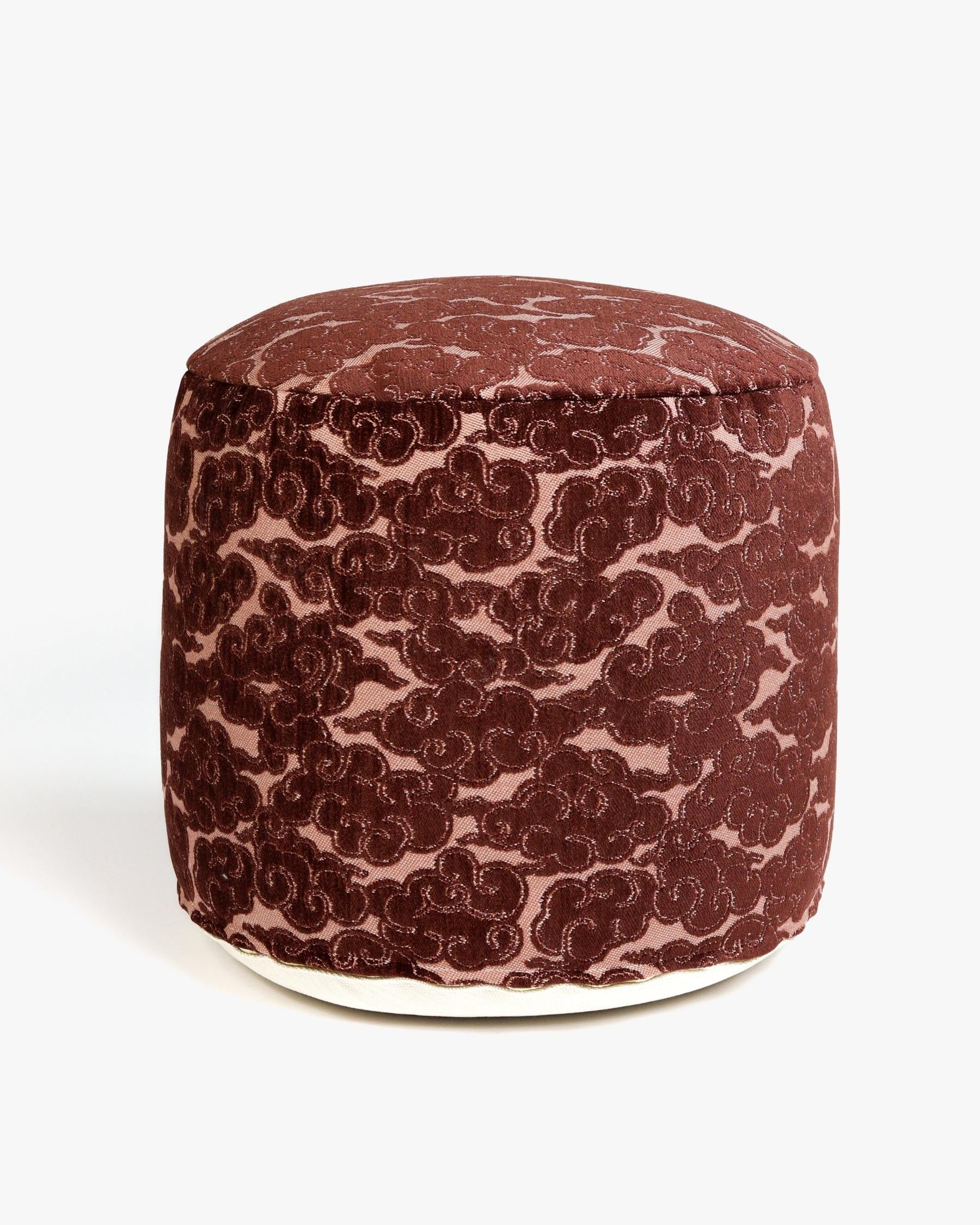 All-season pouf Yin Chocolate & Rose
