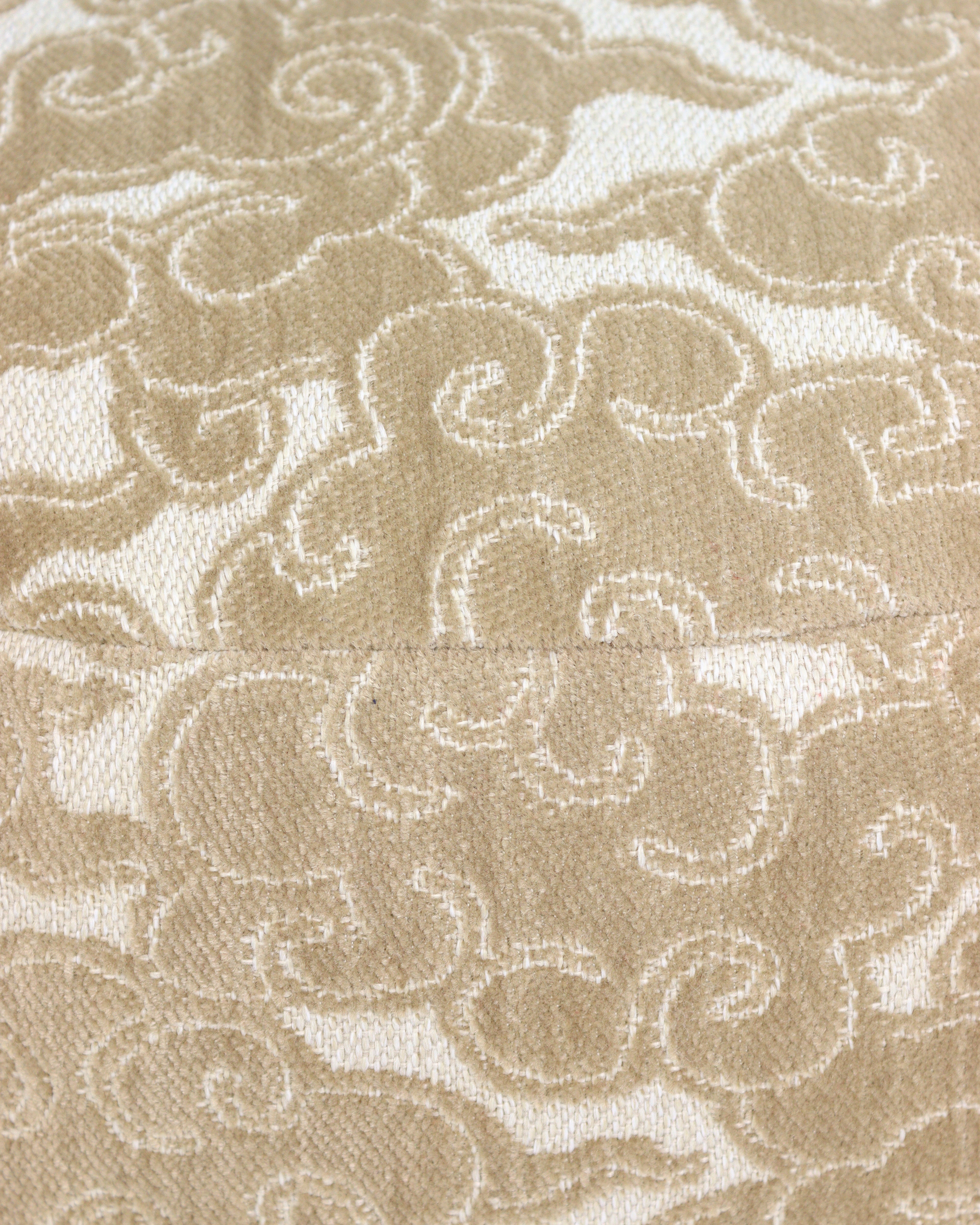 All-season pouf Yin Sand & Ecru