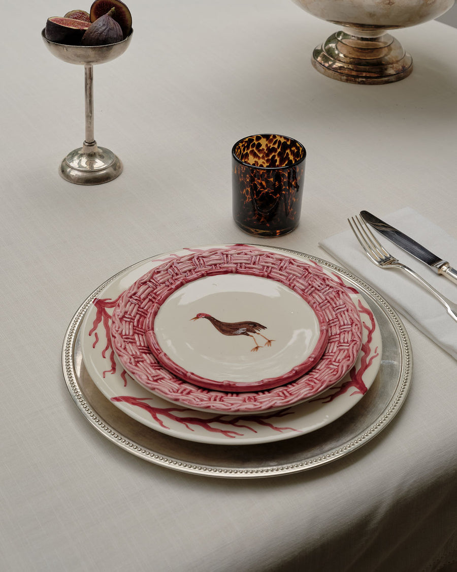 Handbemalter Essteller Atlantic Red