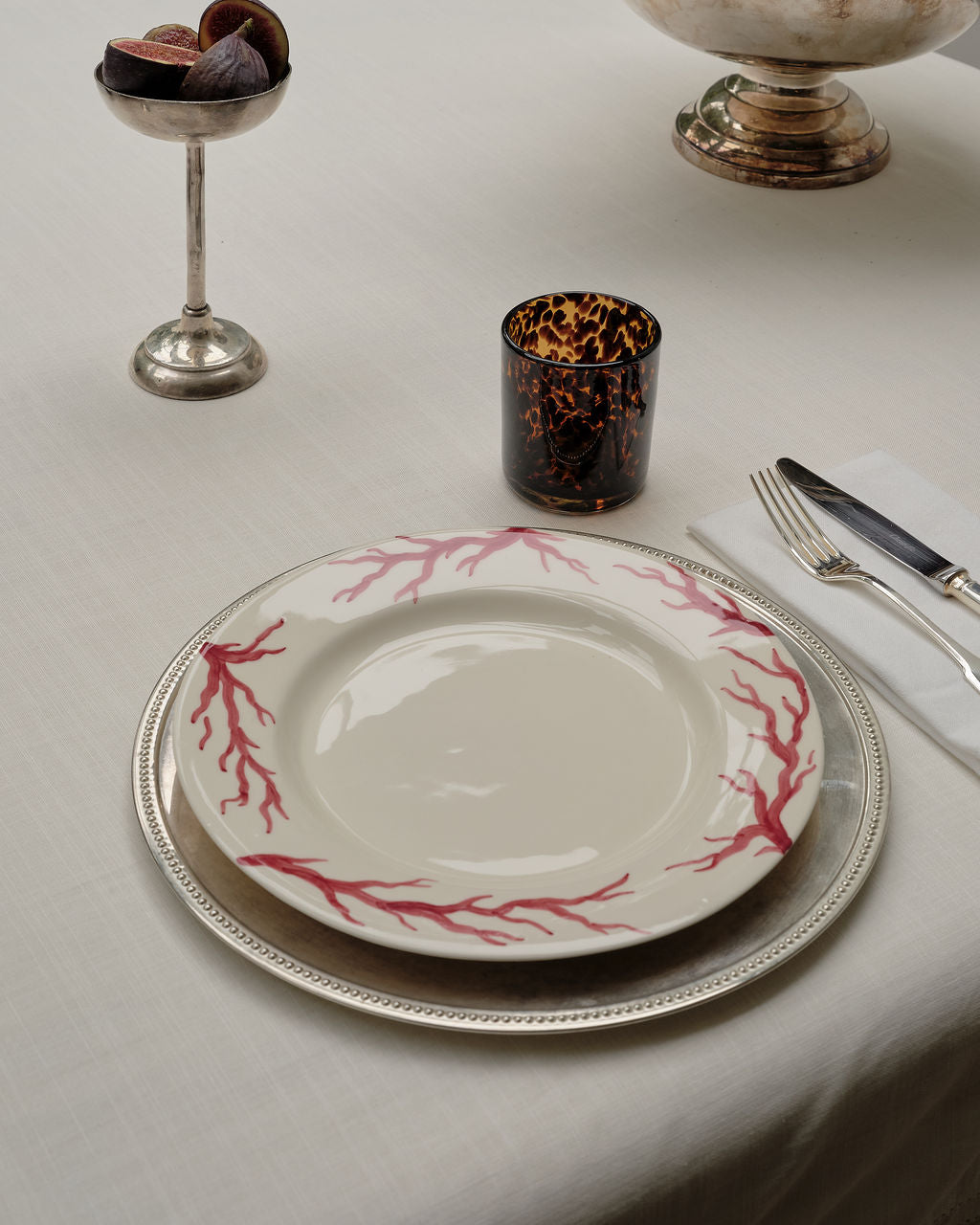 Handbemalter Essteller Atlantic Red
