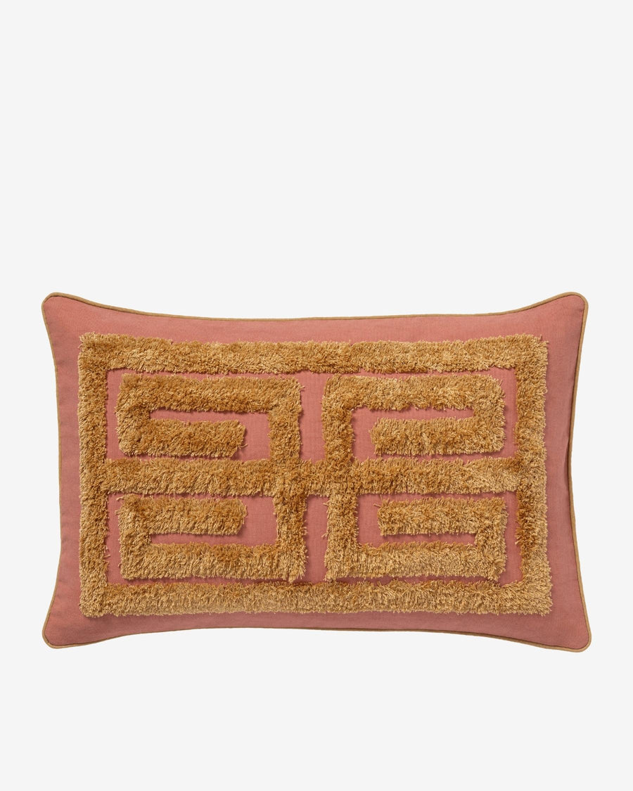Kussen Cleo Oudroze & Raffia