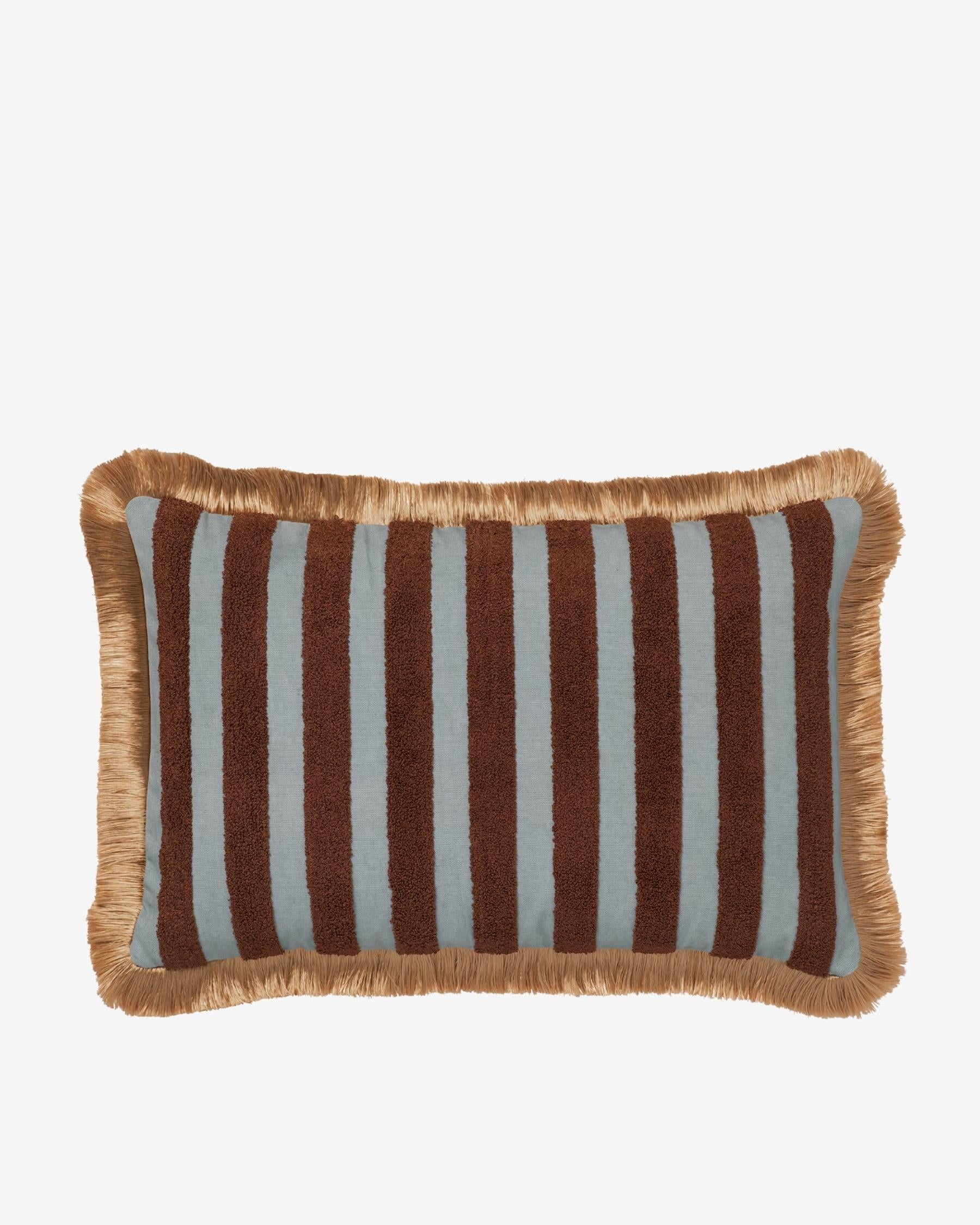 Cushion Jackie Smokey Blue & Spice