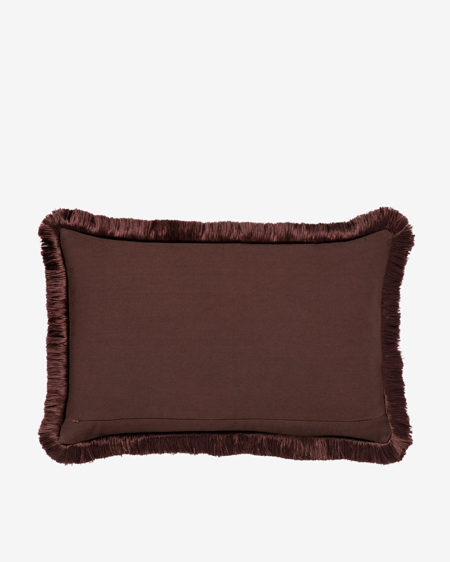 Cushion Jackie Chocolate & Coral