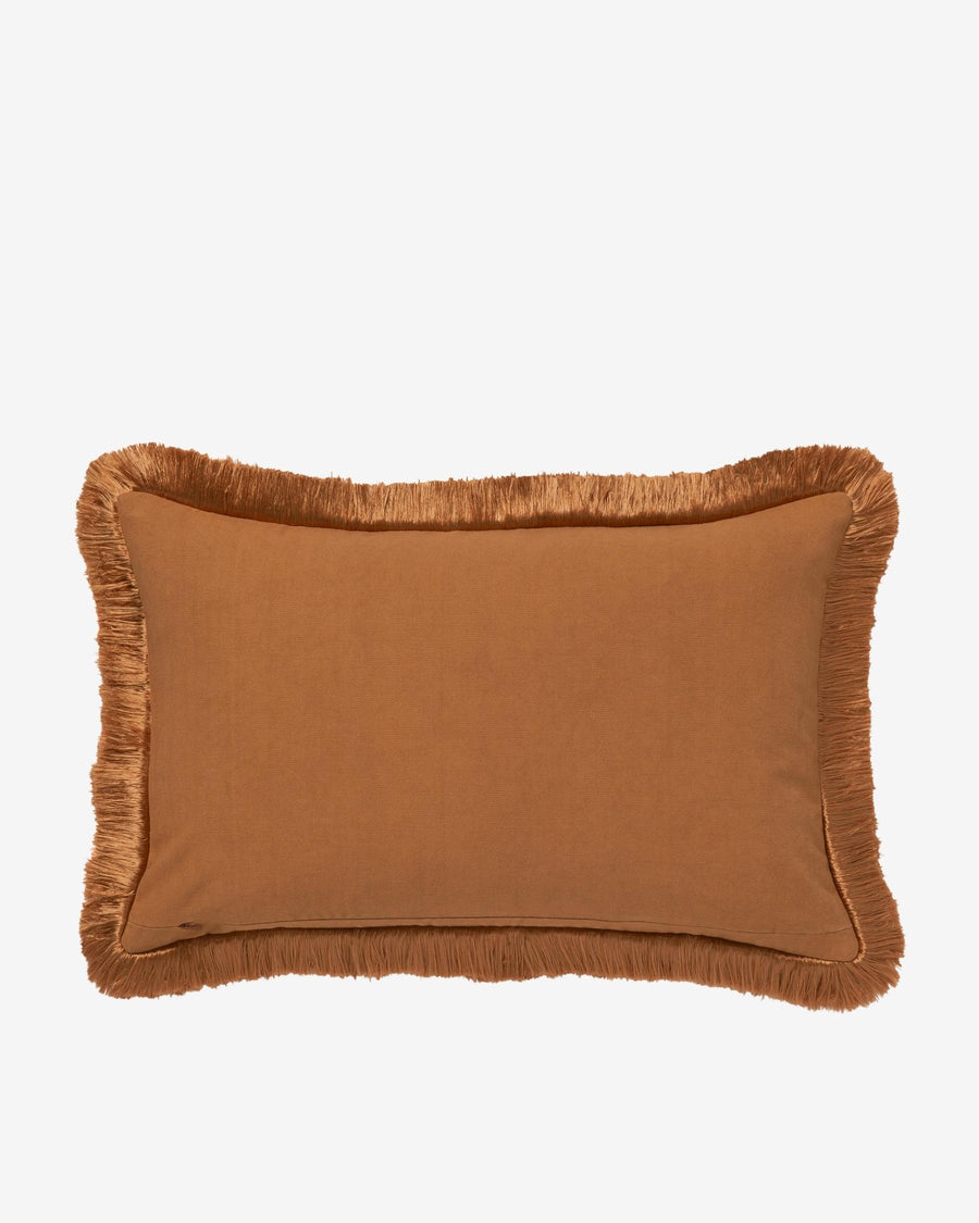 Cushion Jackie Coral & Caramel