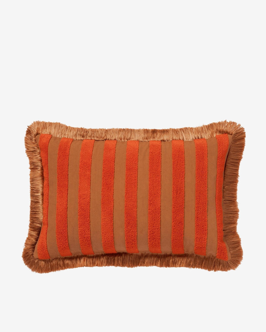 Cushion Jackie Coral & Caramel