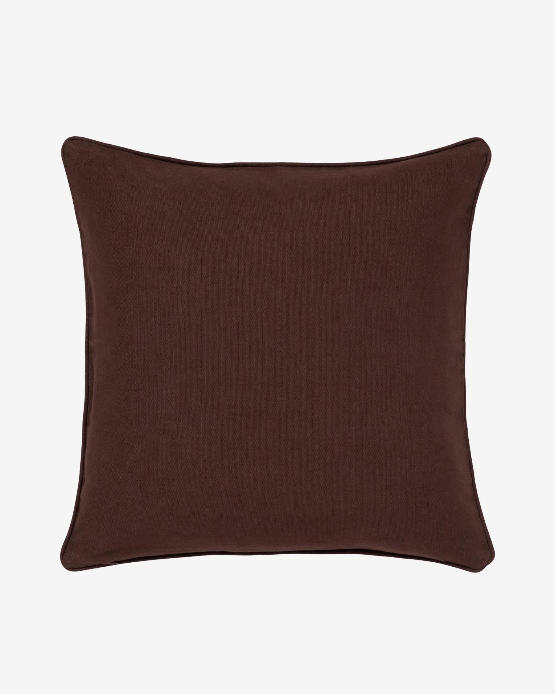 Cushion Laura Chocolate & Coral