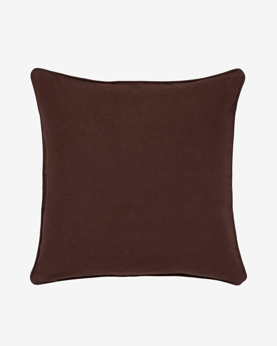 Cushion Laura Chocolate & Coral