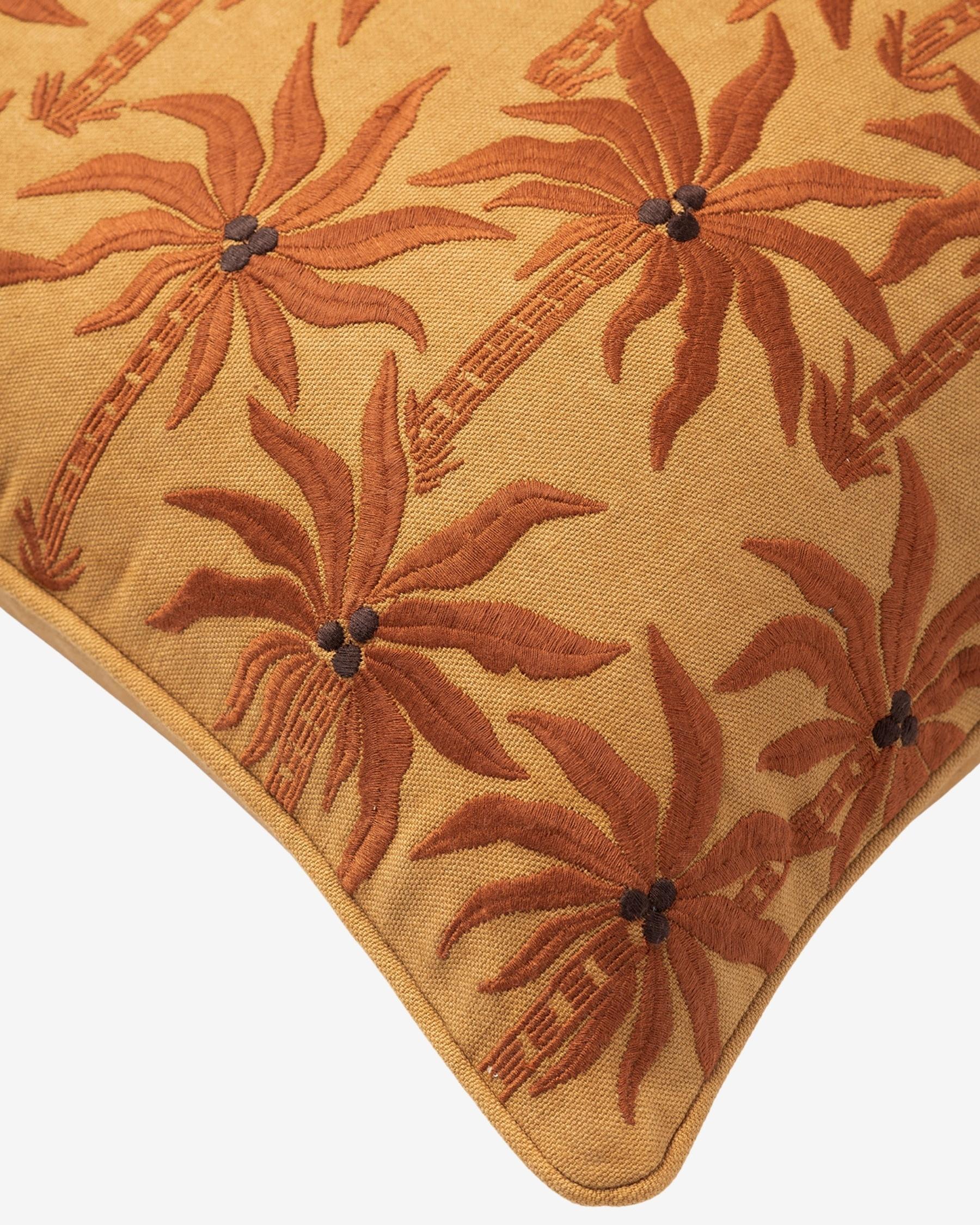 Cushion Laura Raffia & Caramel