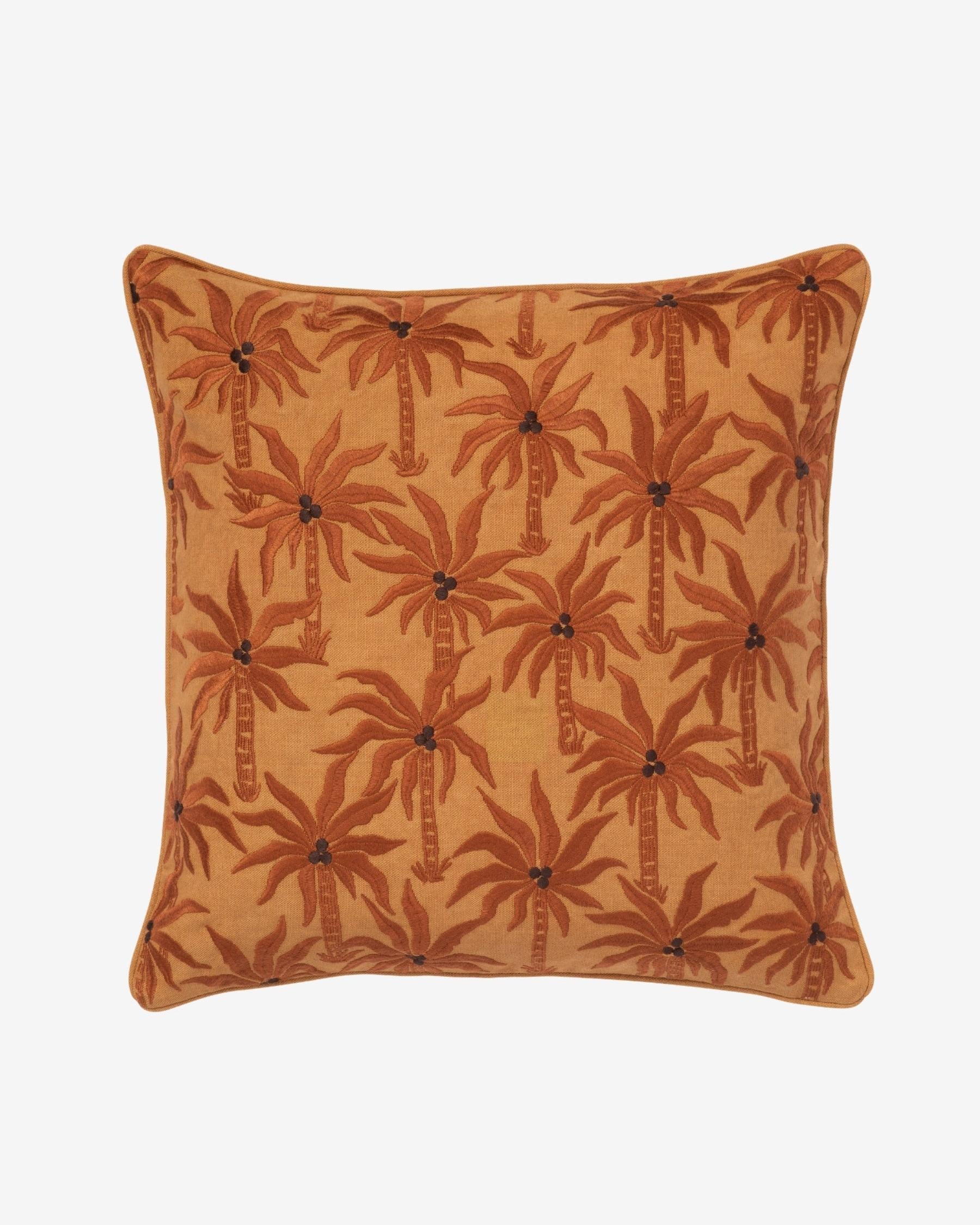 Cushion Laura Raffia & Caramel