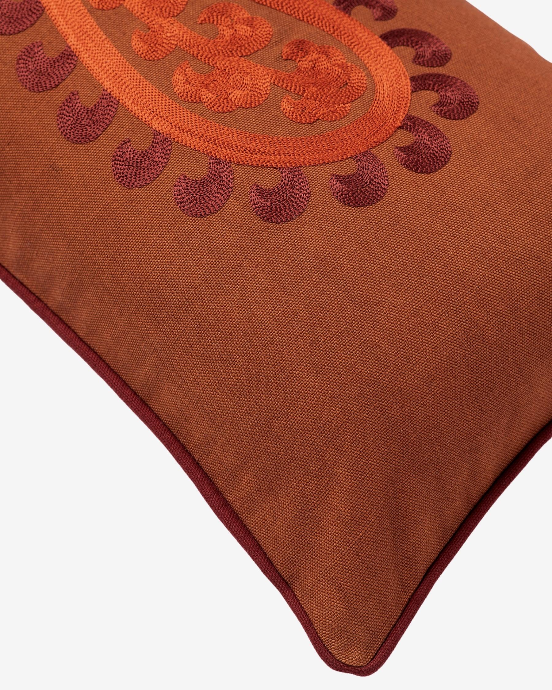 Double sided cushion Siena Spice & Coral