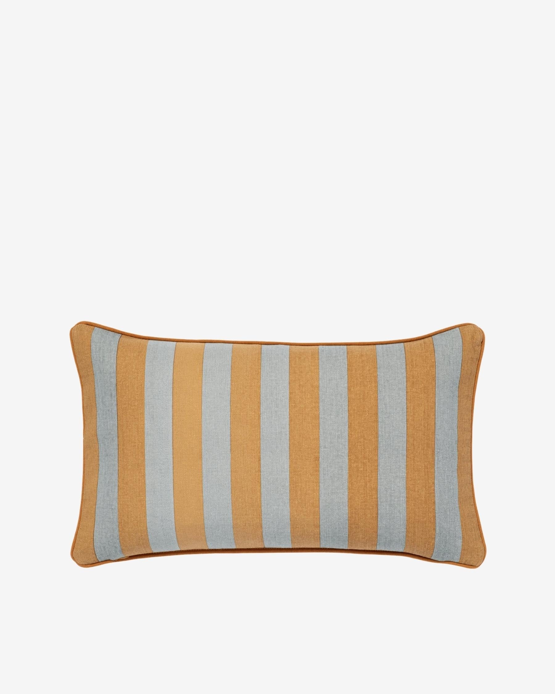 Double sided cushion Siena Raffia & Smokey Blue
