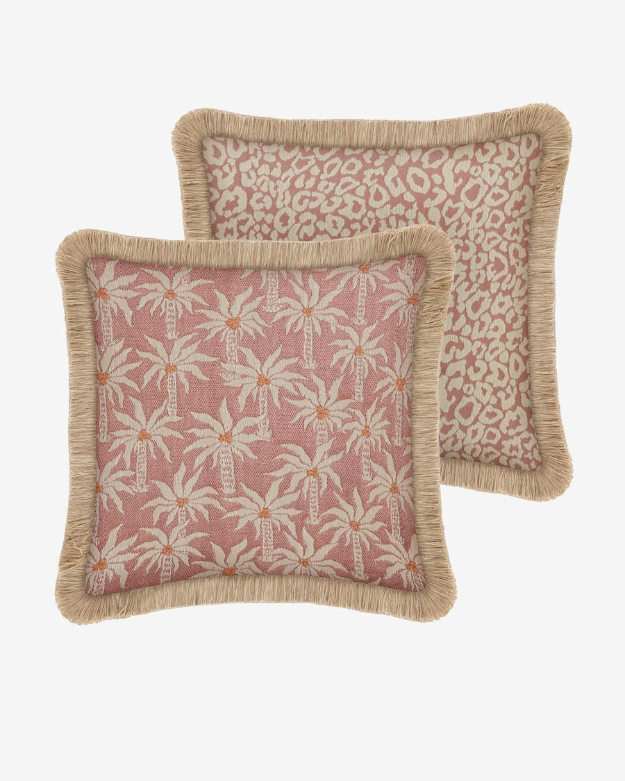 Double sided cushion Laura Rose & Ecru x Maya Rose & Ecru