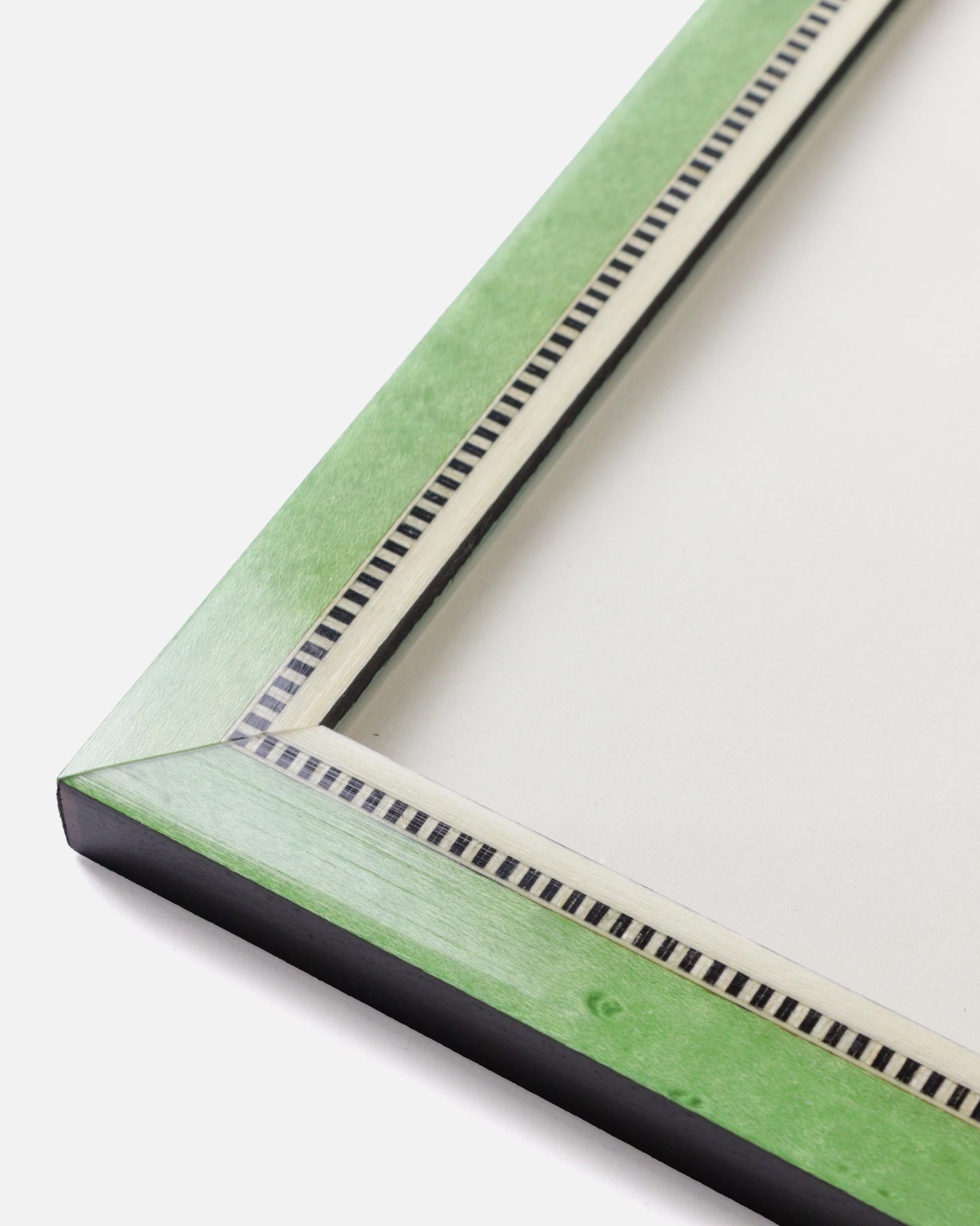 Hand-Inlaid Wooden Frame Ines | Emerald | Medium