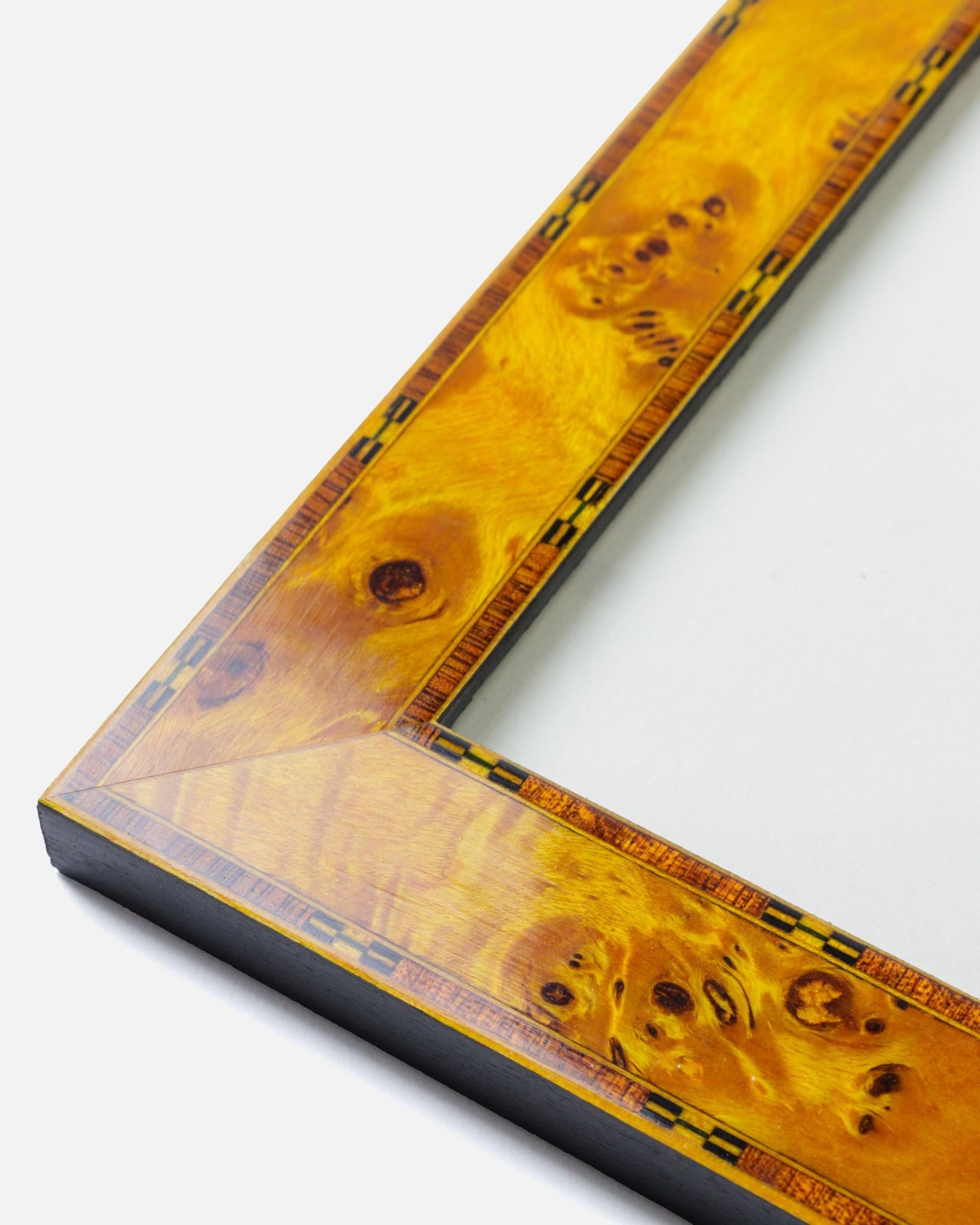 Handgemaakte Houten Fotolijst Lou | Wortelhout | Small