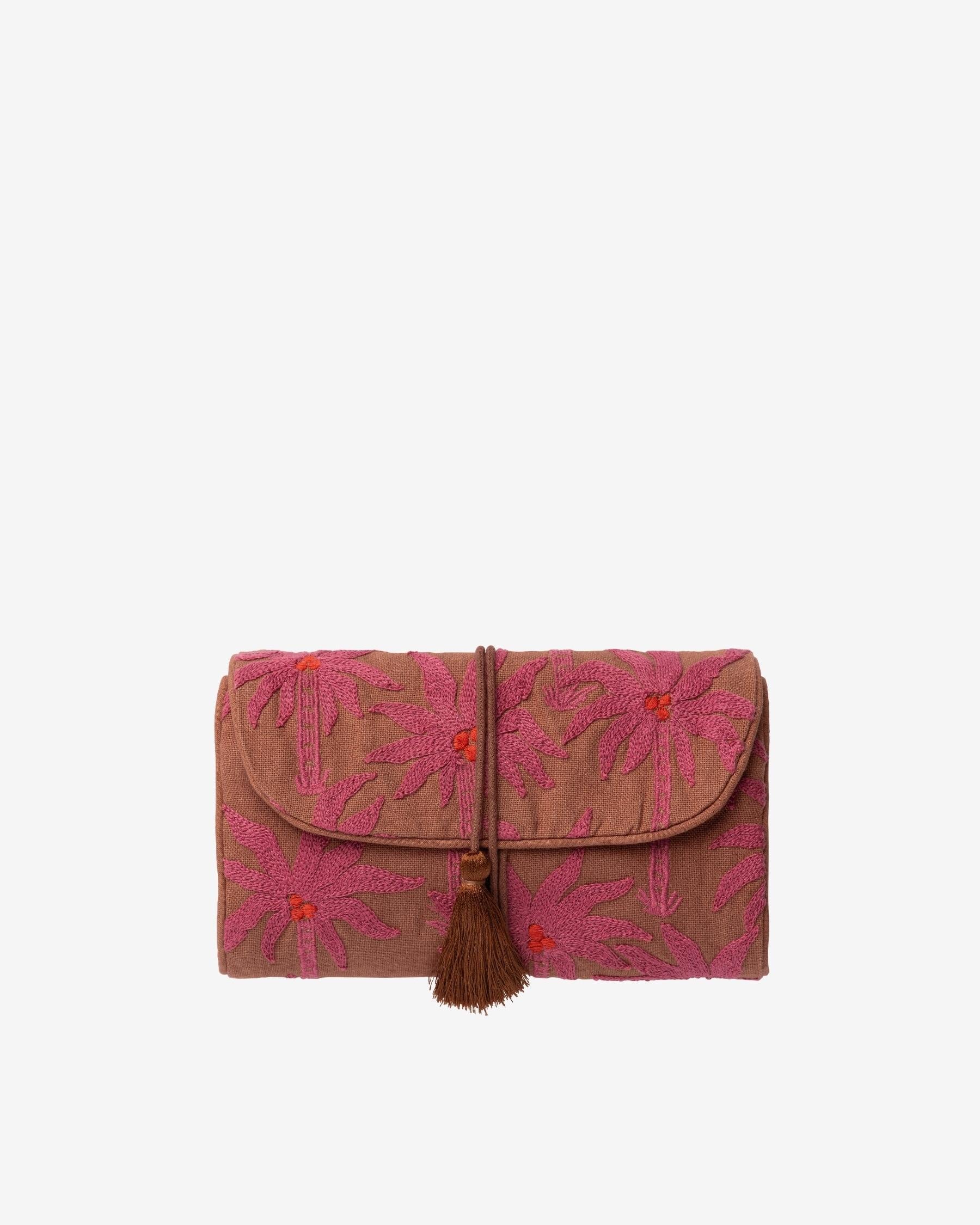 Jewelry Pouch Laura Cinnamon & Orchid