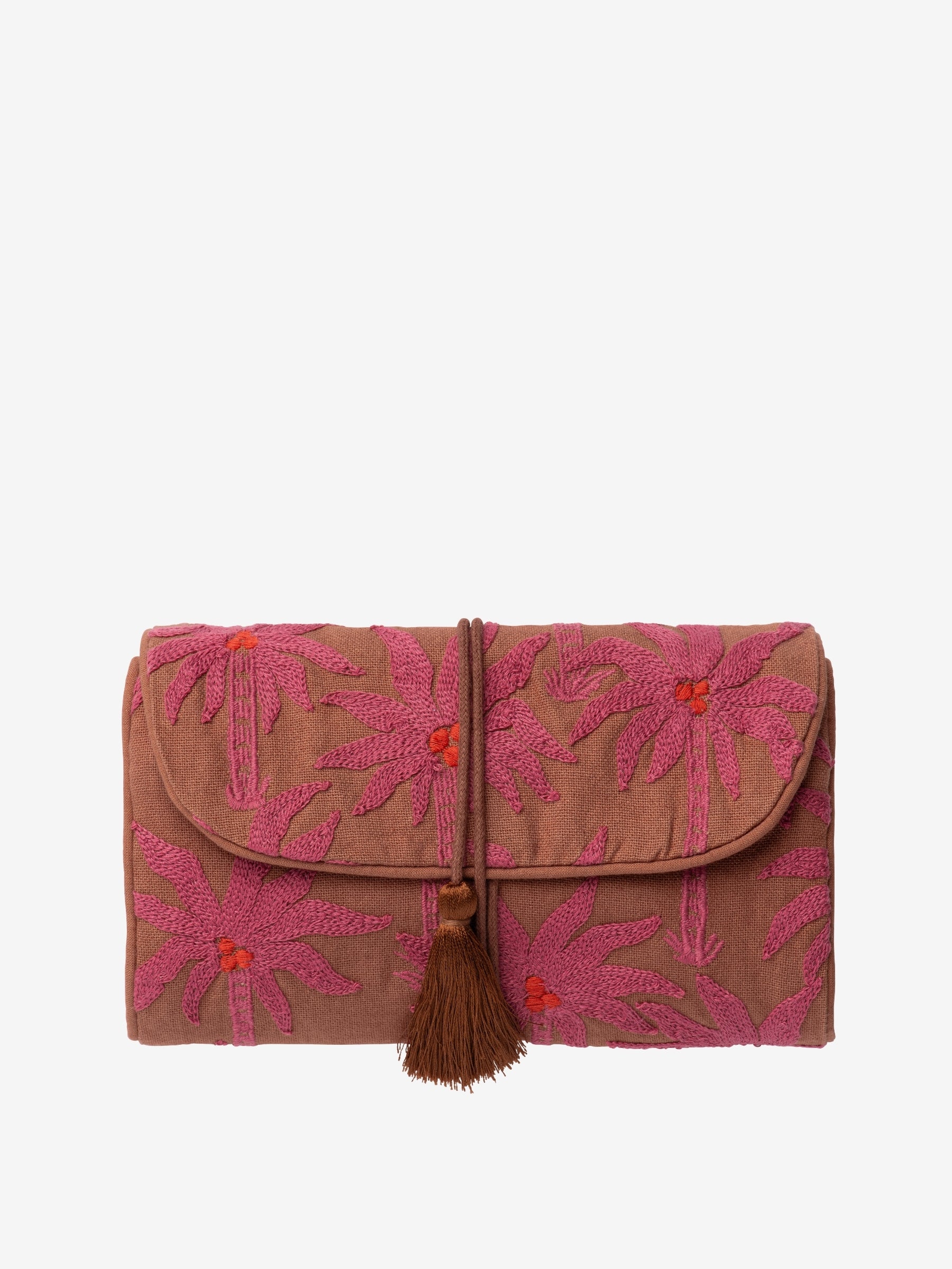 Jewelry Pouch Laura Cinnamon & Orchid